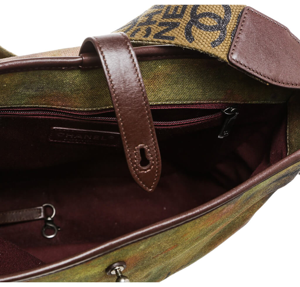 Chanel Graffiti Messenger Bag Brown Canvas、mySite、garminoutage.com