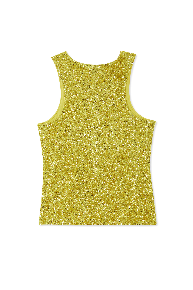 Lime Sequin Tank Top、mySite、solidvoid