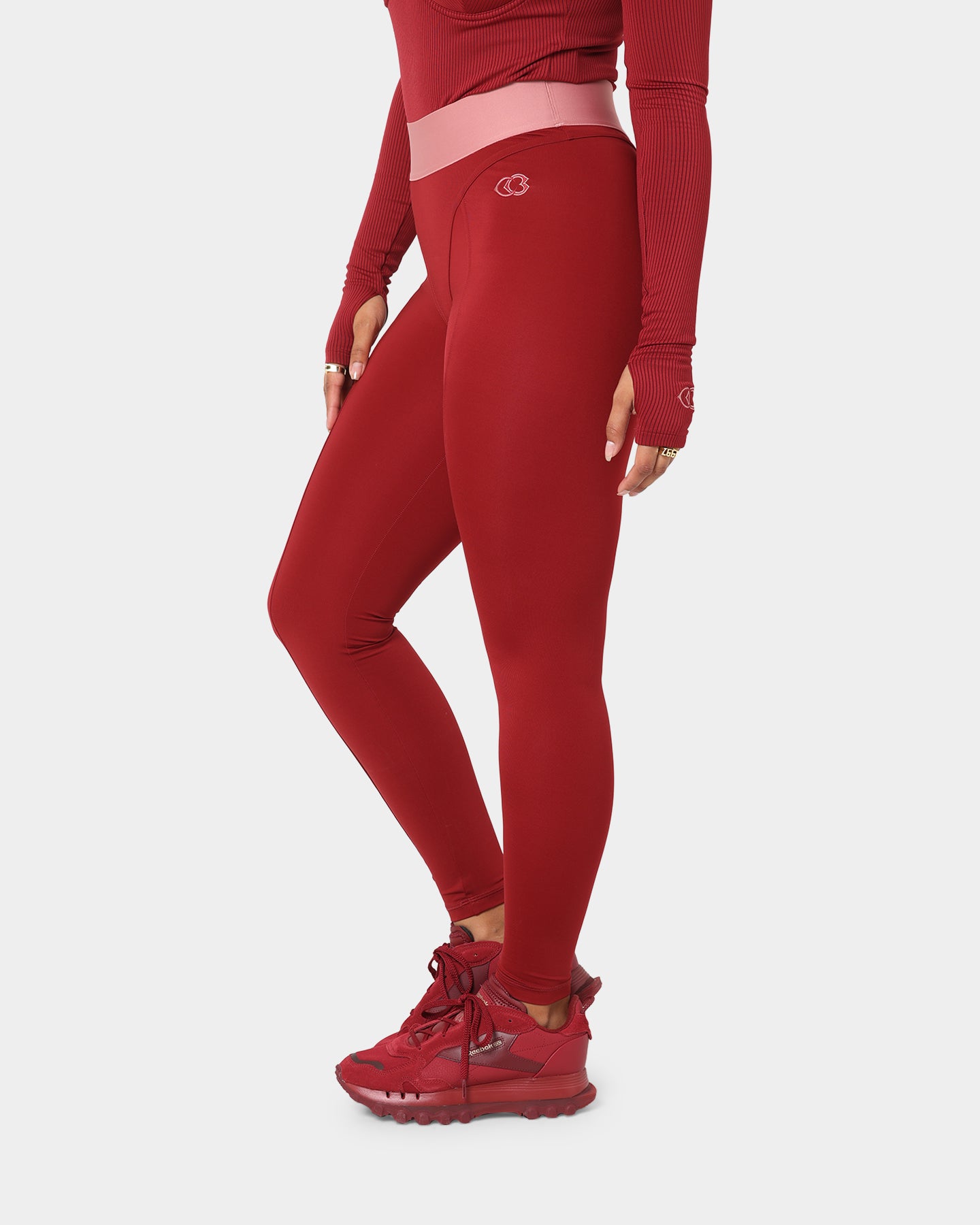 Reebok Women's Cardi B X Reebok Tights Triathlon Red、mySite、zt4zffjzw