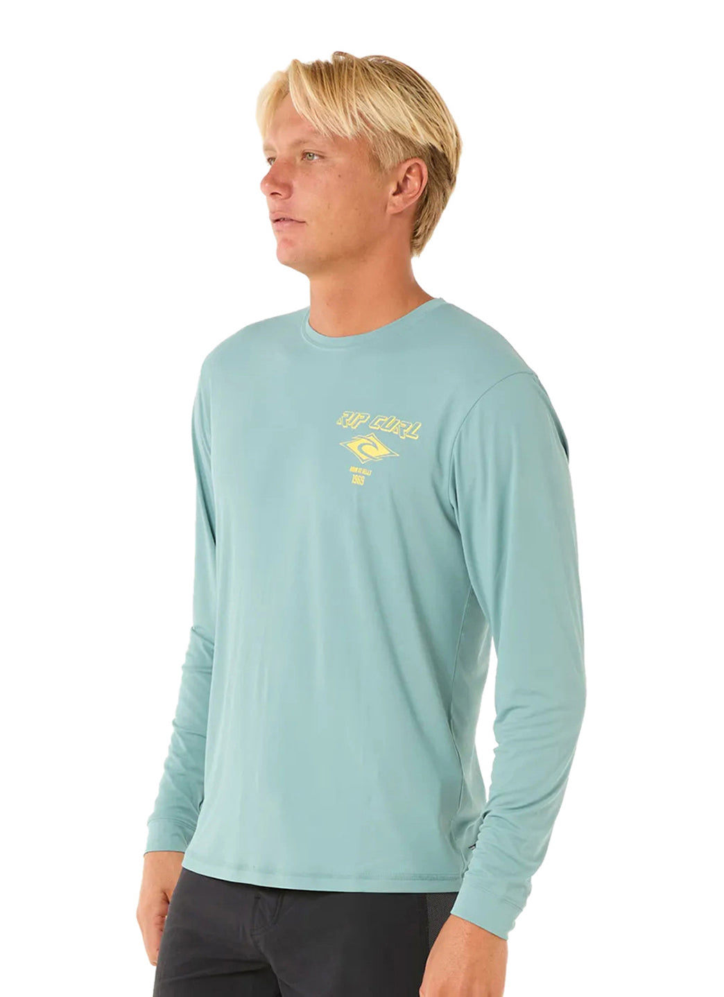 Rip Curl Men's Icons Surflite UPF Long Sleeve Surf Shirt、mySite、noshort