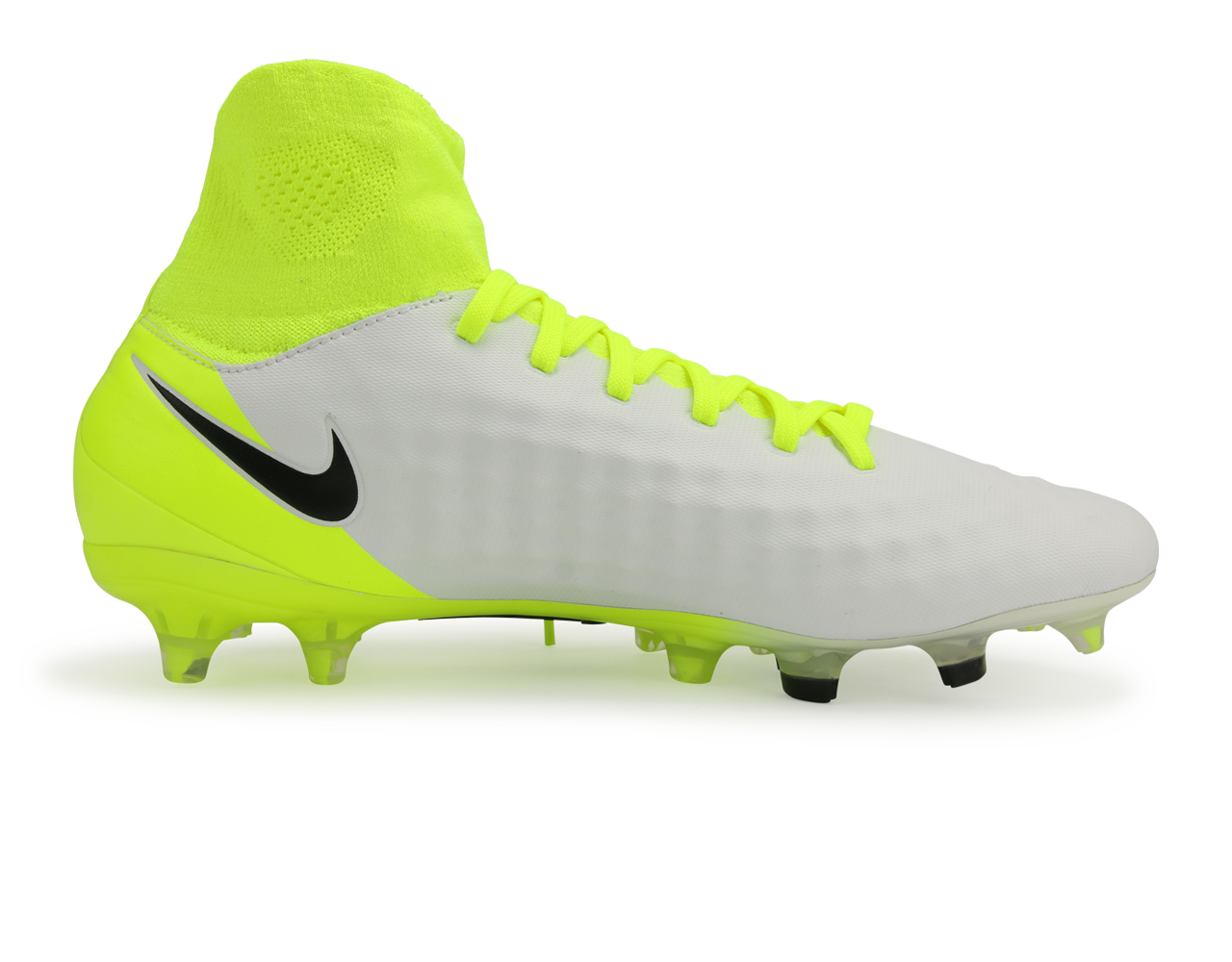 Nike Men's Magista Orden II FG White/Black/Volt/Wolf Grey、mySite、noshort