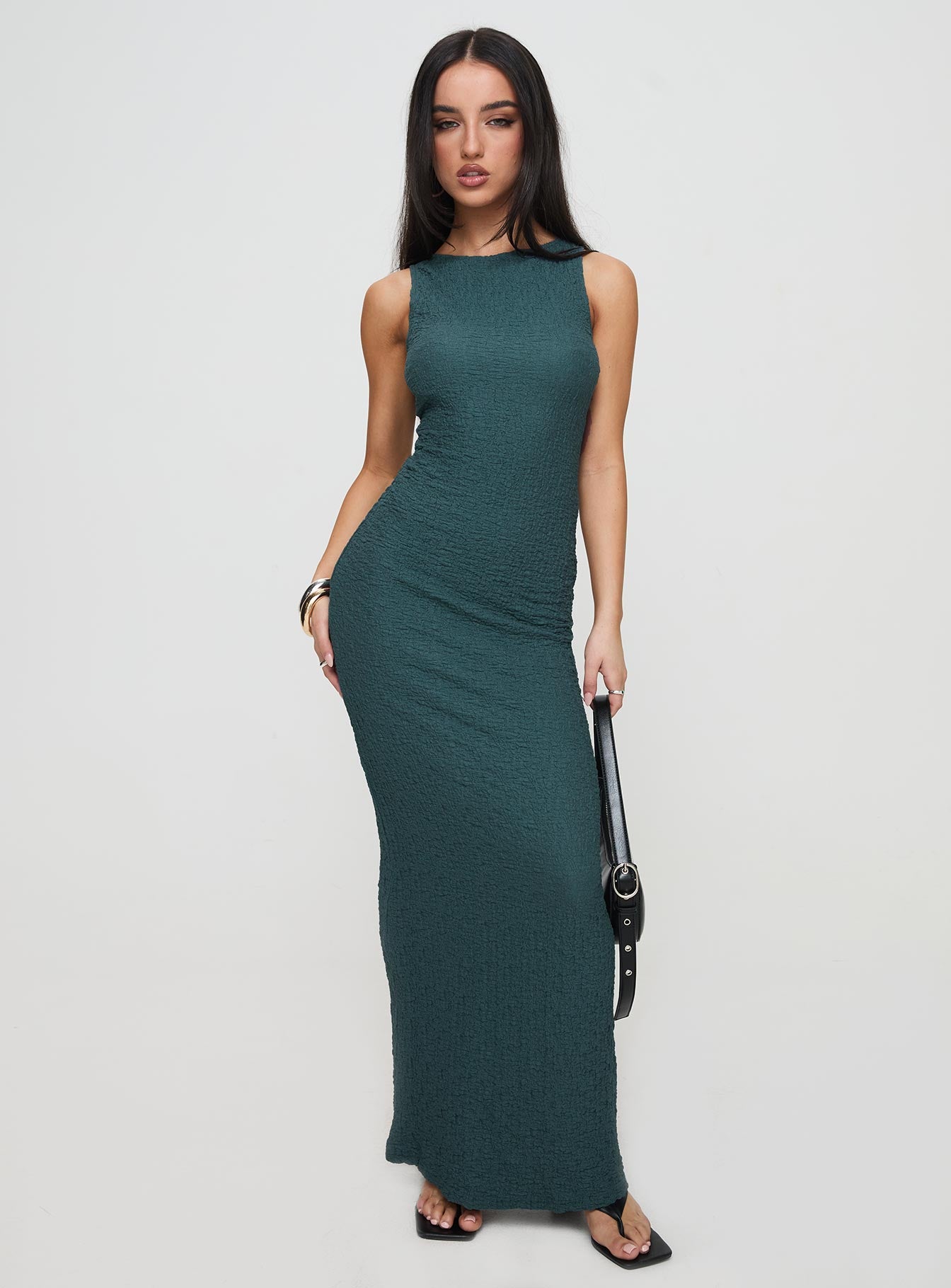 Tryze Maxi Dress Blue、mySite、solidvoid