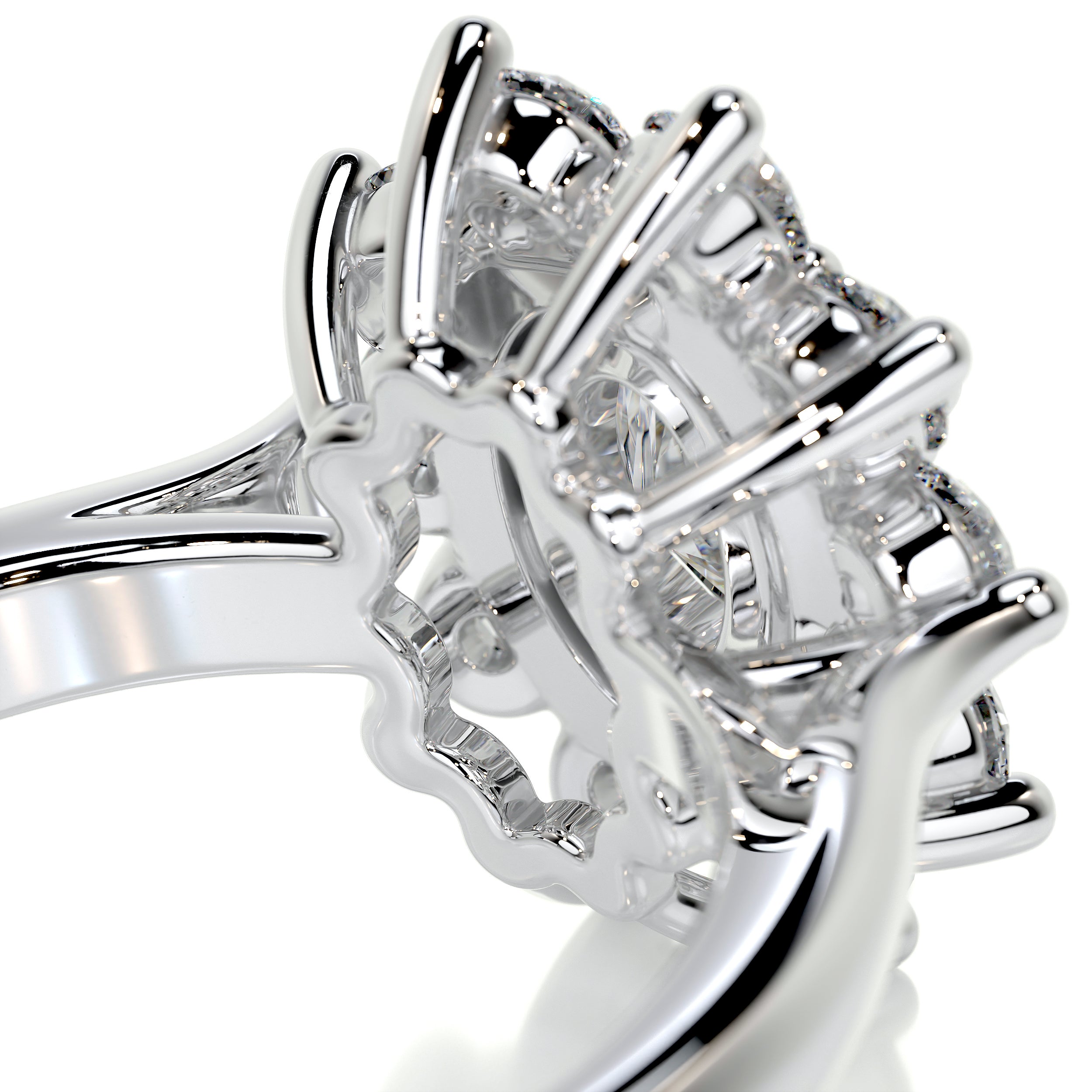 La Fleur Diamond Engagement Ring -Platinum、mySite、hinf8tx79