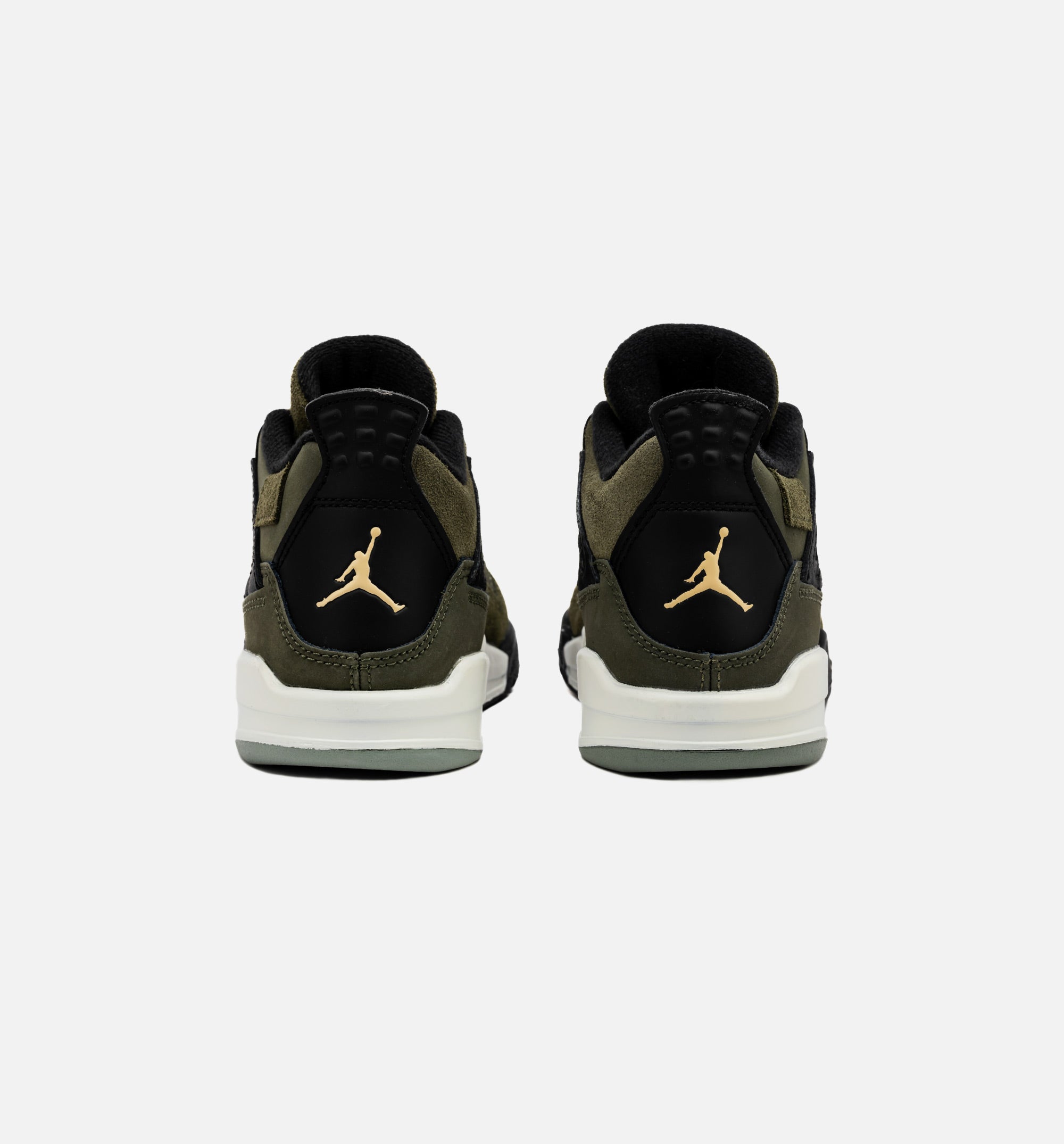 Air Jordan 4 Retro Craft Olive Preschool Lifestyle Shoe - Medium Olive/Black、mySite、dreamappss