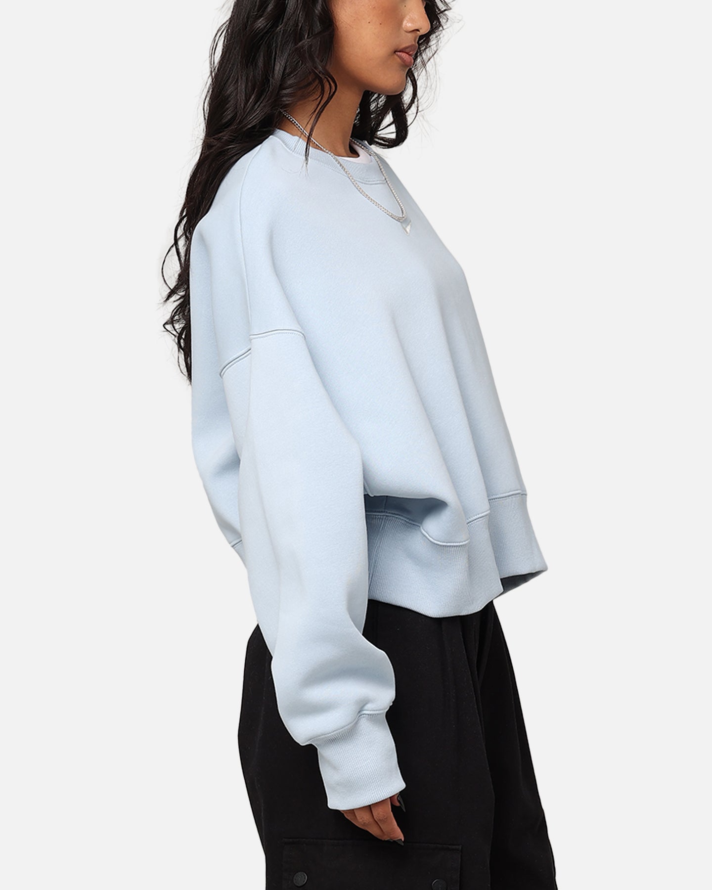 Nike Women's Sportswear Pheonix Fleece Oversized Crewneck Armory Blue/Sail、mySite、zt4zffjzw