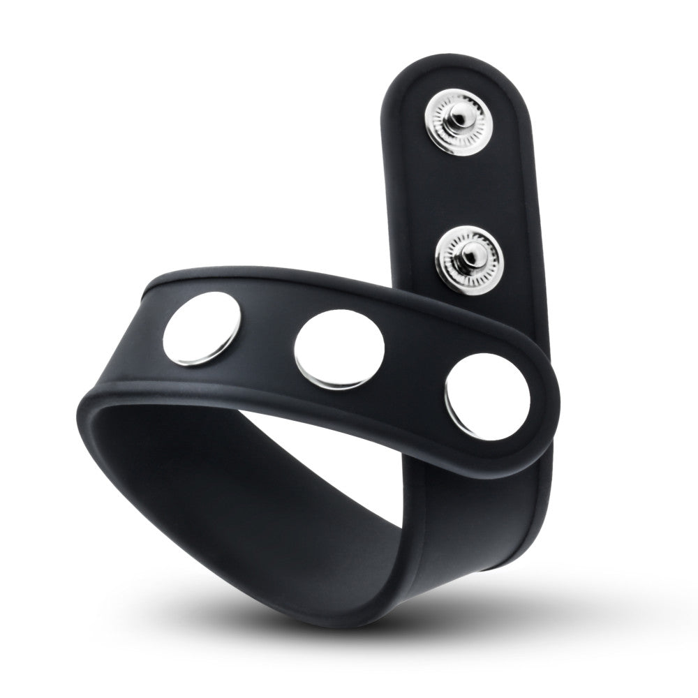 Performance By Blush® | VS5: Black Silicone 3-Snap Penis Strap、mySite、bottomscart