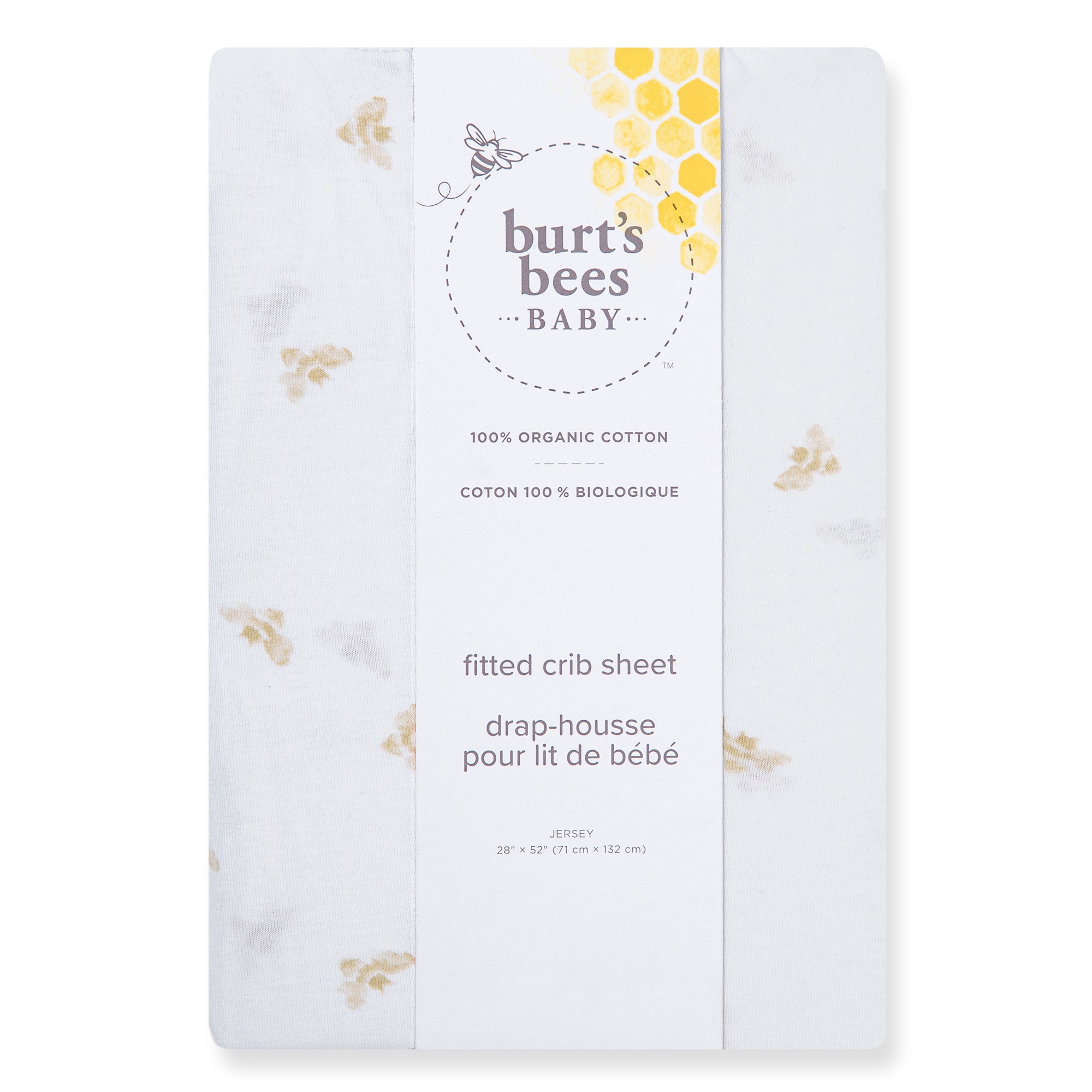  Golden Bee Organic Cotton BEESNUG® Fitted Crib Sheet - Hummus、mySite、layawaytickets
