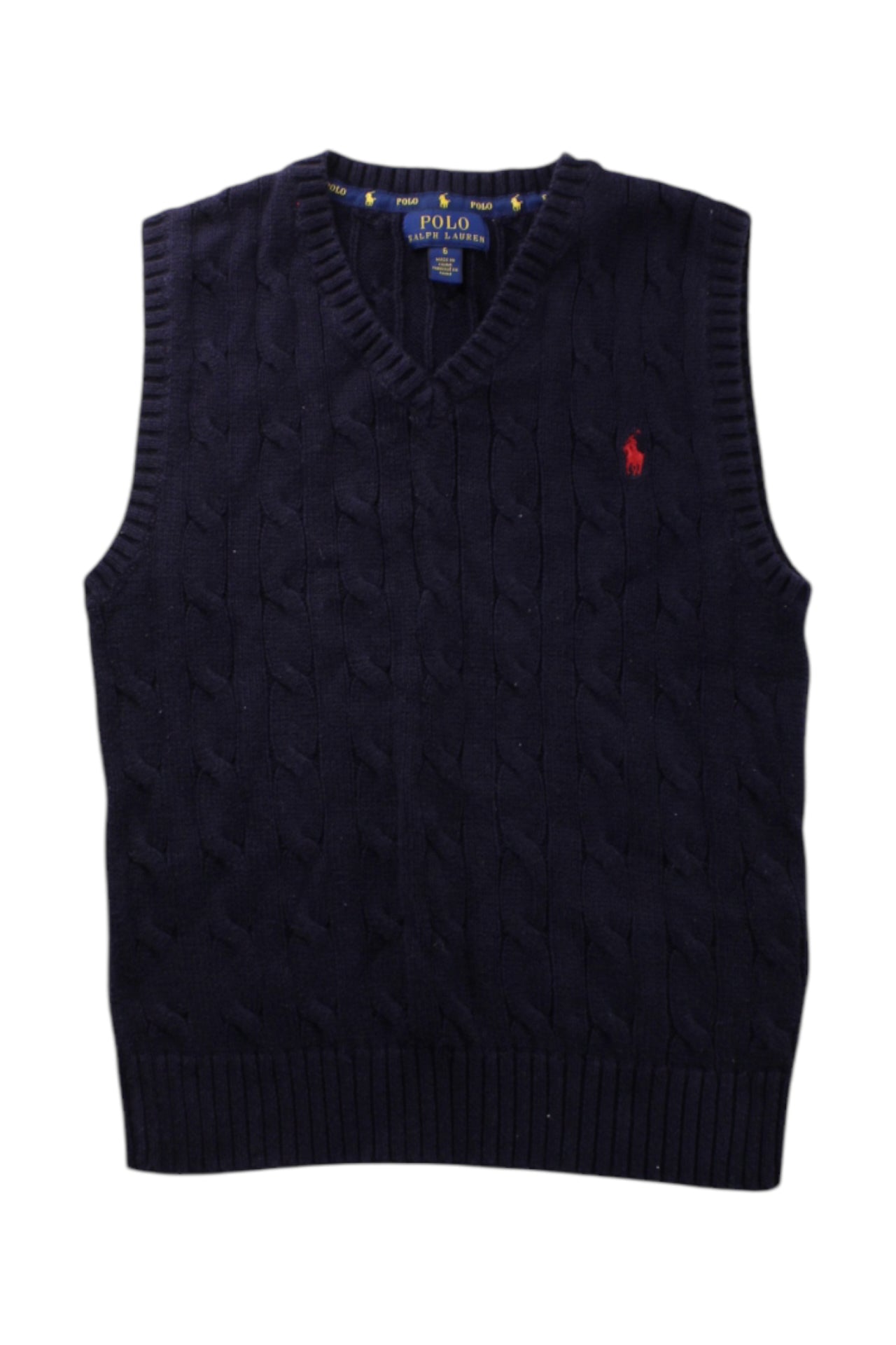 Polo Ralph Lauren Cable Knit Sweater Vest Size 6T、mySite、g9winljtr