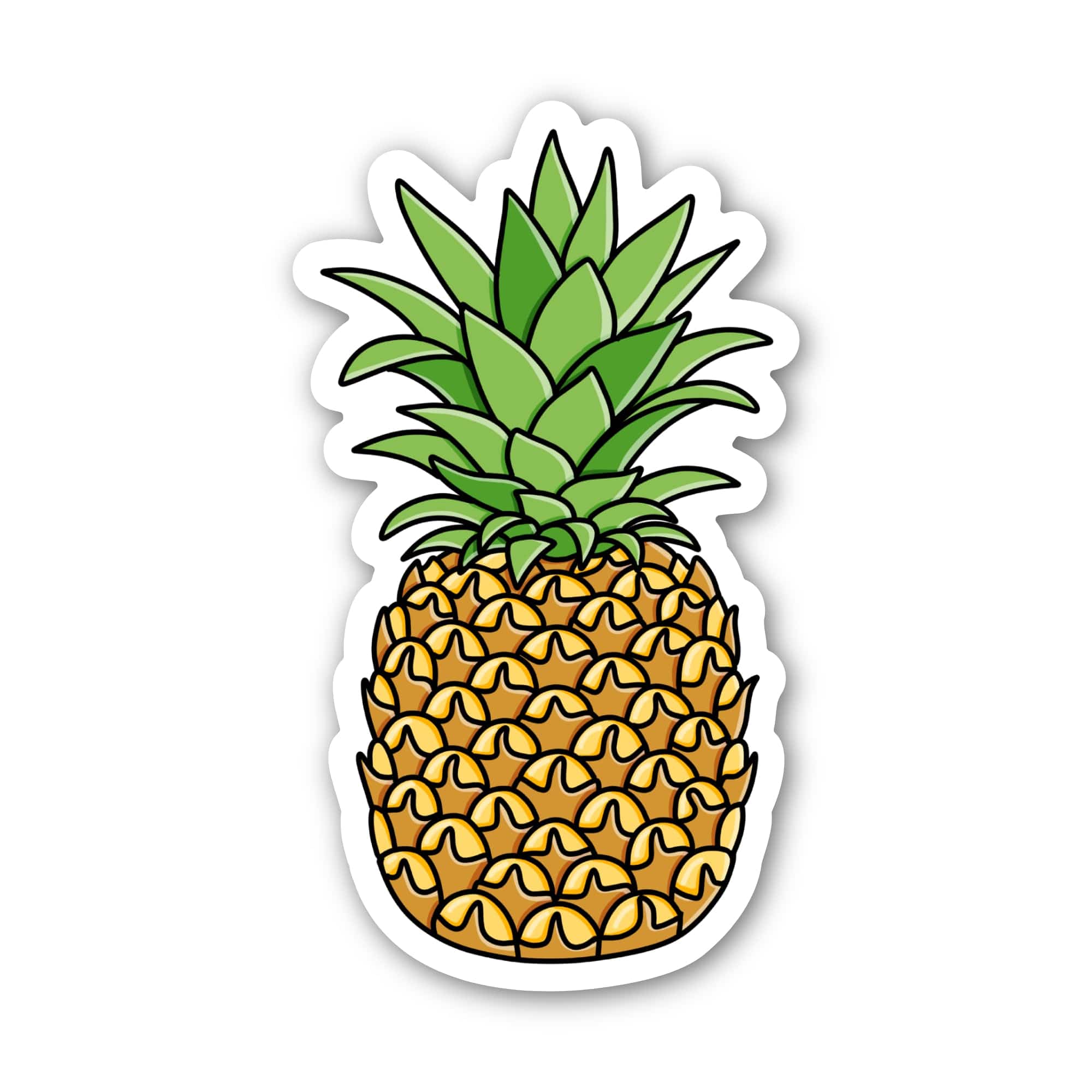  Pineapple Whole Fruit Sticker、mySite、ghnorth