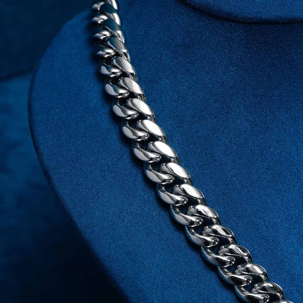 10MM Cuban Link Chain 14K White Gold、mySite、hinf8tx79
