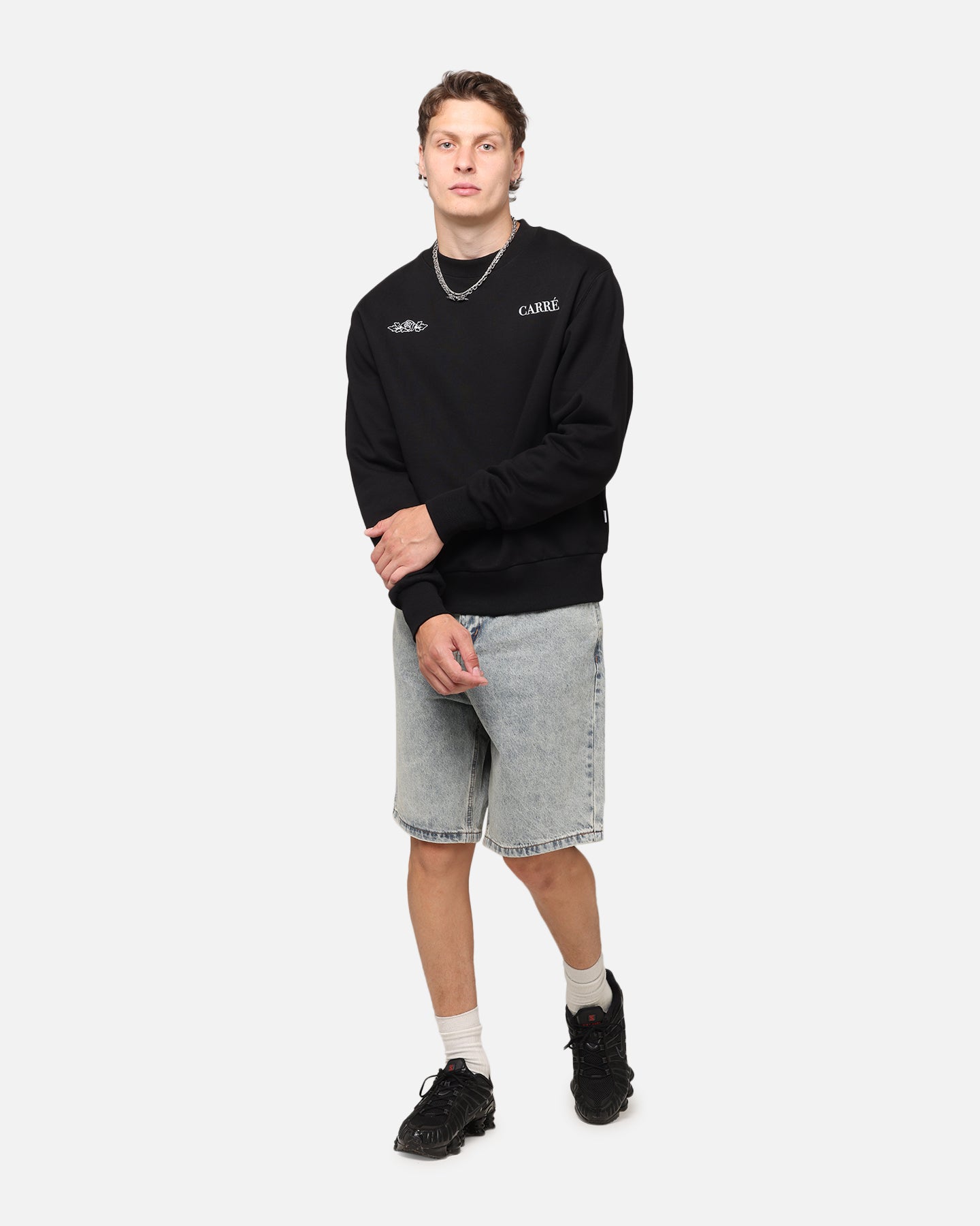 Carre Bloom Crewneck Black、mySite、zt4zffjzw