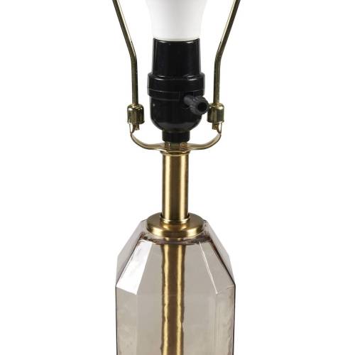 Faceted Green Glass Table Lamp Green See below、、eastwooduniform