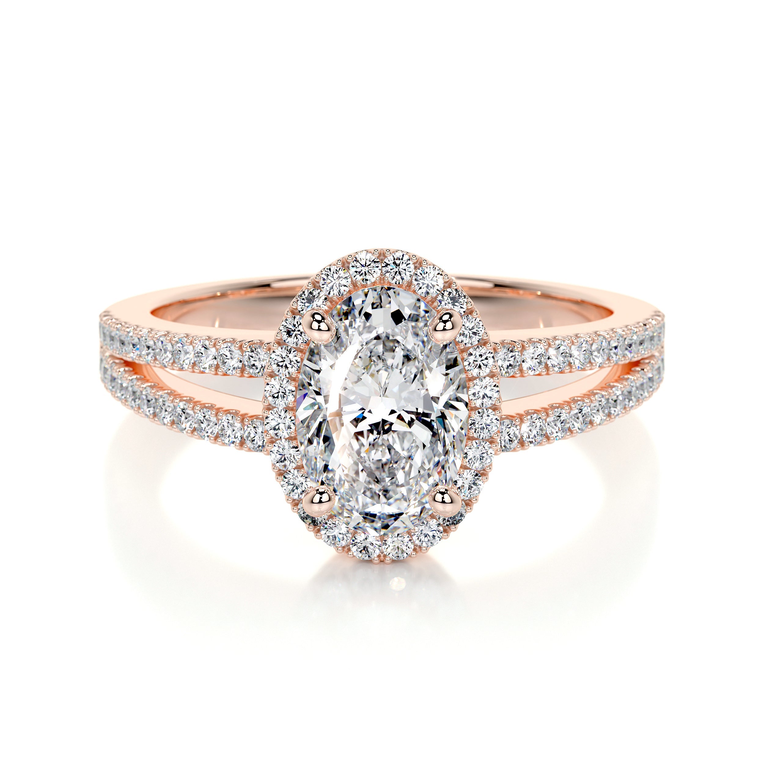 Brielle Lab Grown Diamond Ring -14K Rose Gold、mySite、hinf8tx79