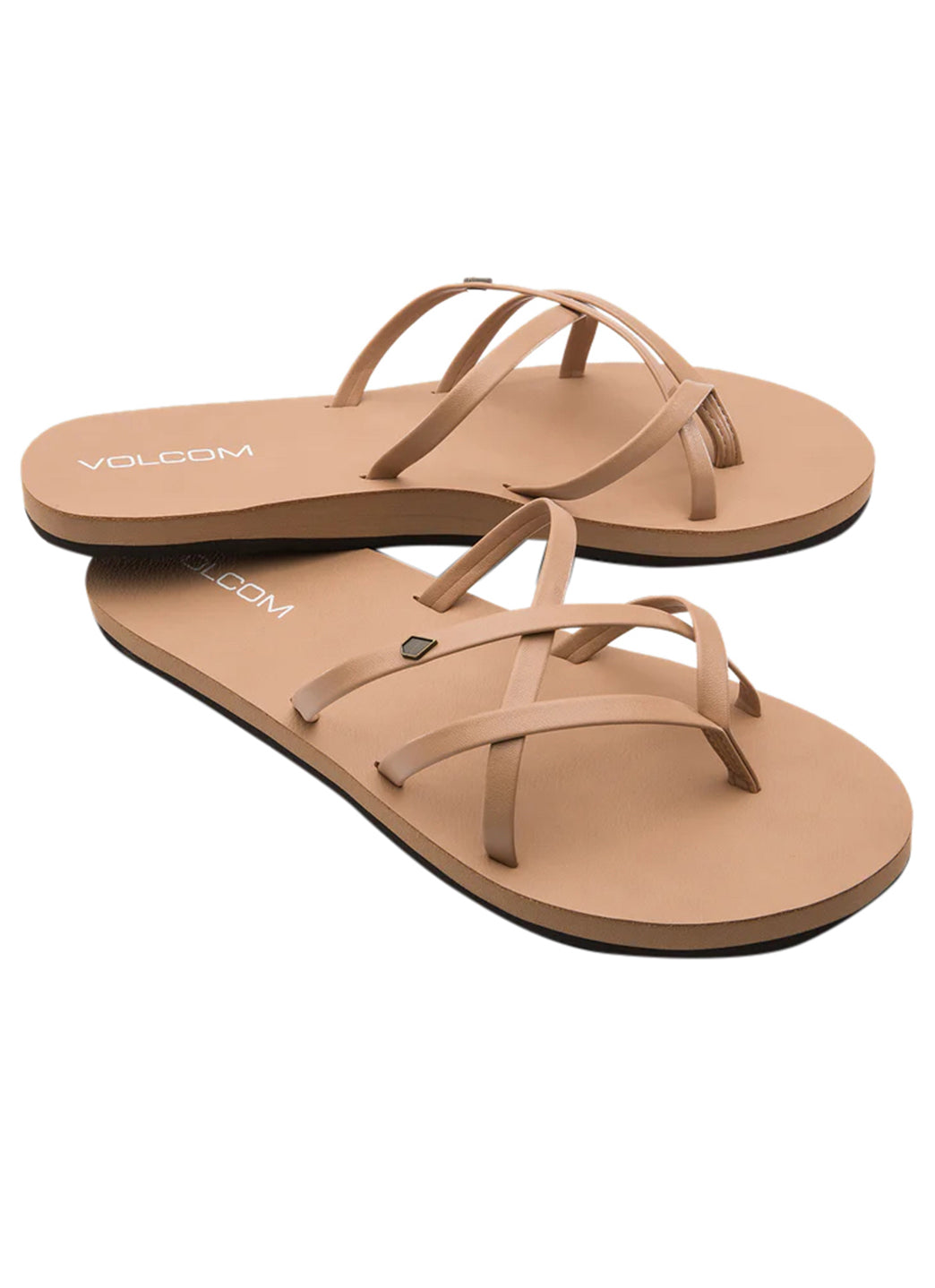 Volcom Women's New School II Flip Flops、mySite、noshort