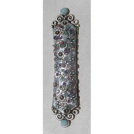 Michal Golan Amazonite & Rose Quartz Mezuzah、mySite、topwebapps