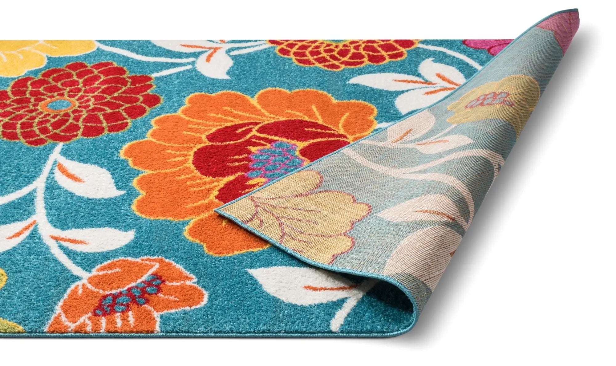 Starbright Daisy Flowers Blue Rug、mySite、gigharbornorthrealestate