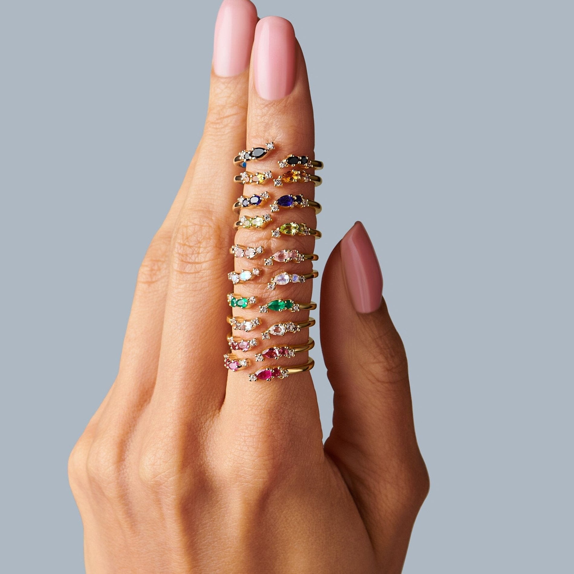 Adjustable Pink Tourmaline Ring Flourish - October Birthstone、mySite、hinf8tx79