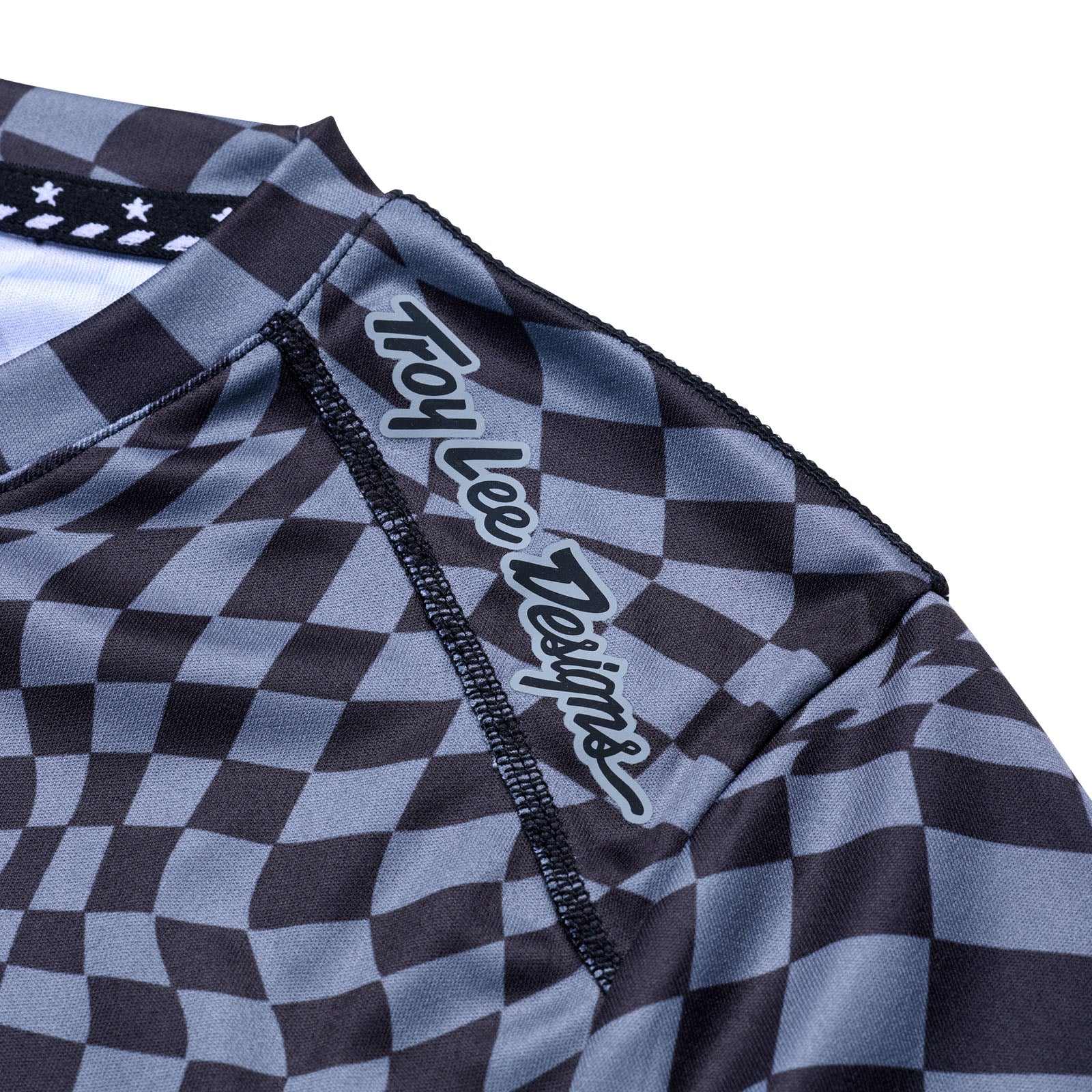 Womens Lilium Long Sleeve Jersey Twisted Checkers Black / Gray、mySite、dreamappss