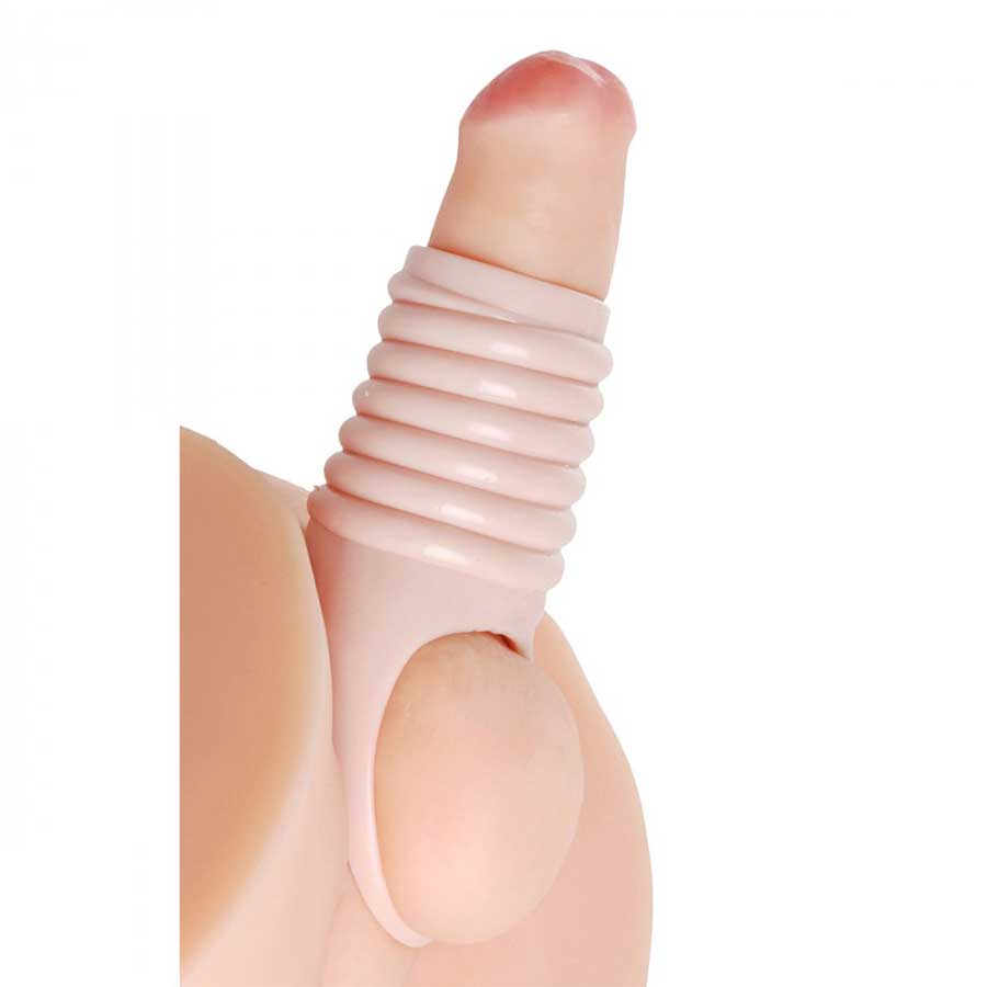 Open Tip Ribbed Cock Sheath | Really Ample Natural Girth Enhancer by Size Matters、mySite、bottomscart