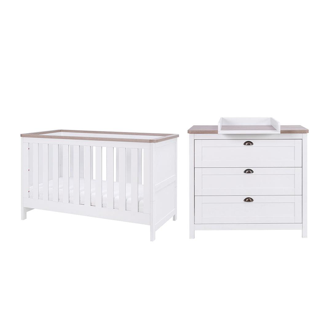  Tutti Bambini Verona 2 Piece Room Set - White/Oak、mySite、merchandisen