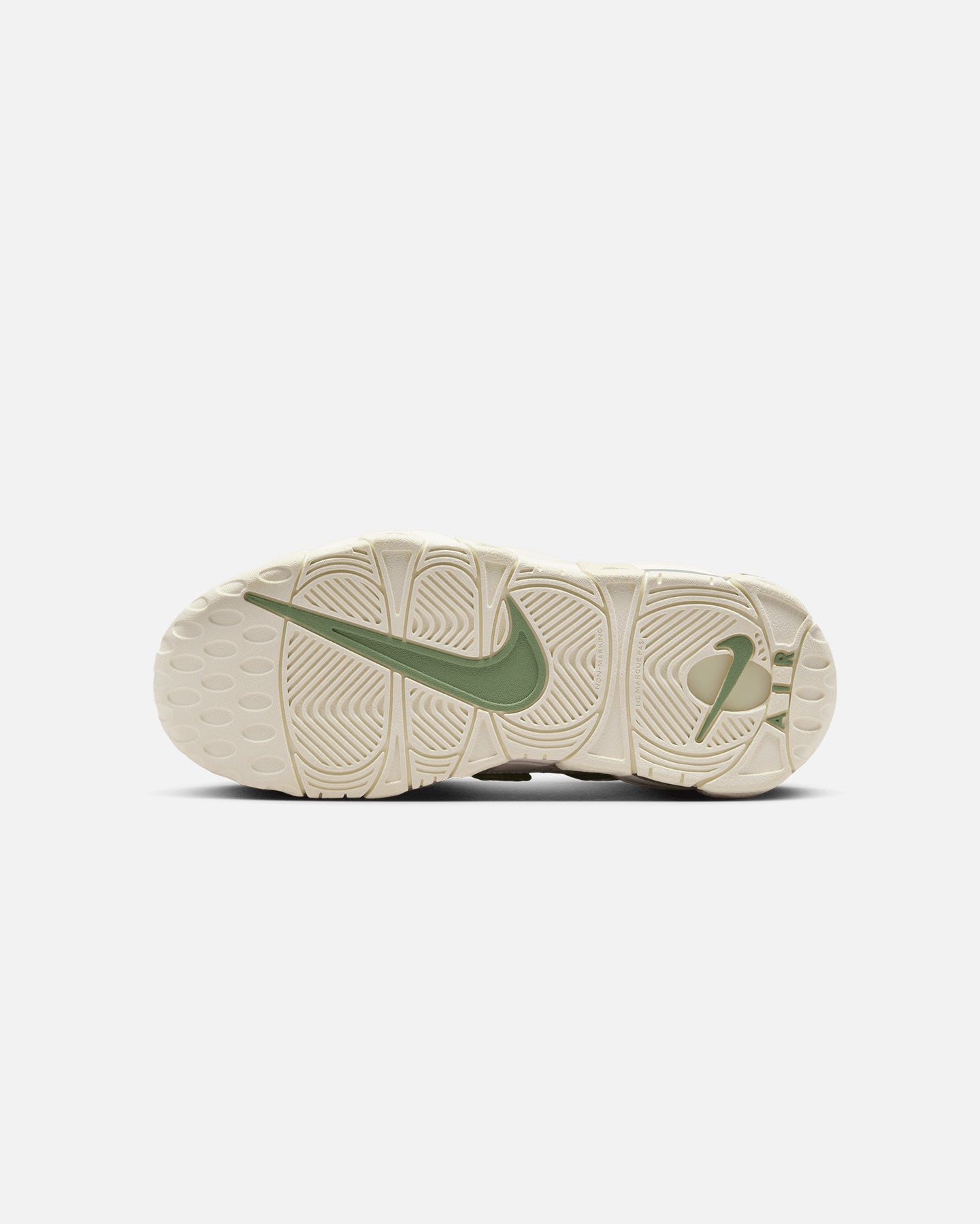 Nike Kids' Air More Uptempo (GS) Sail/Oil Green、mySite、zt4zffjzw