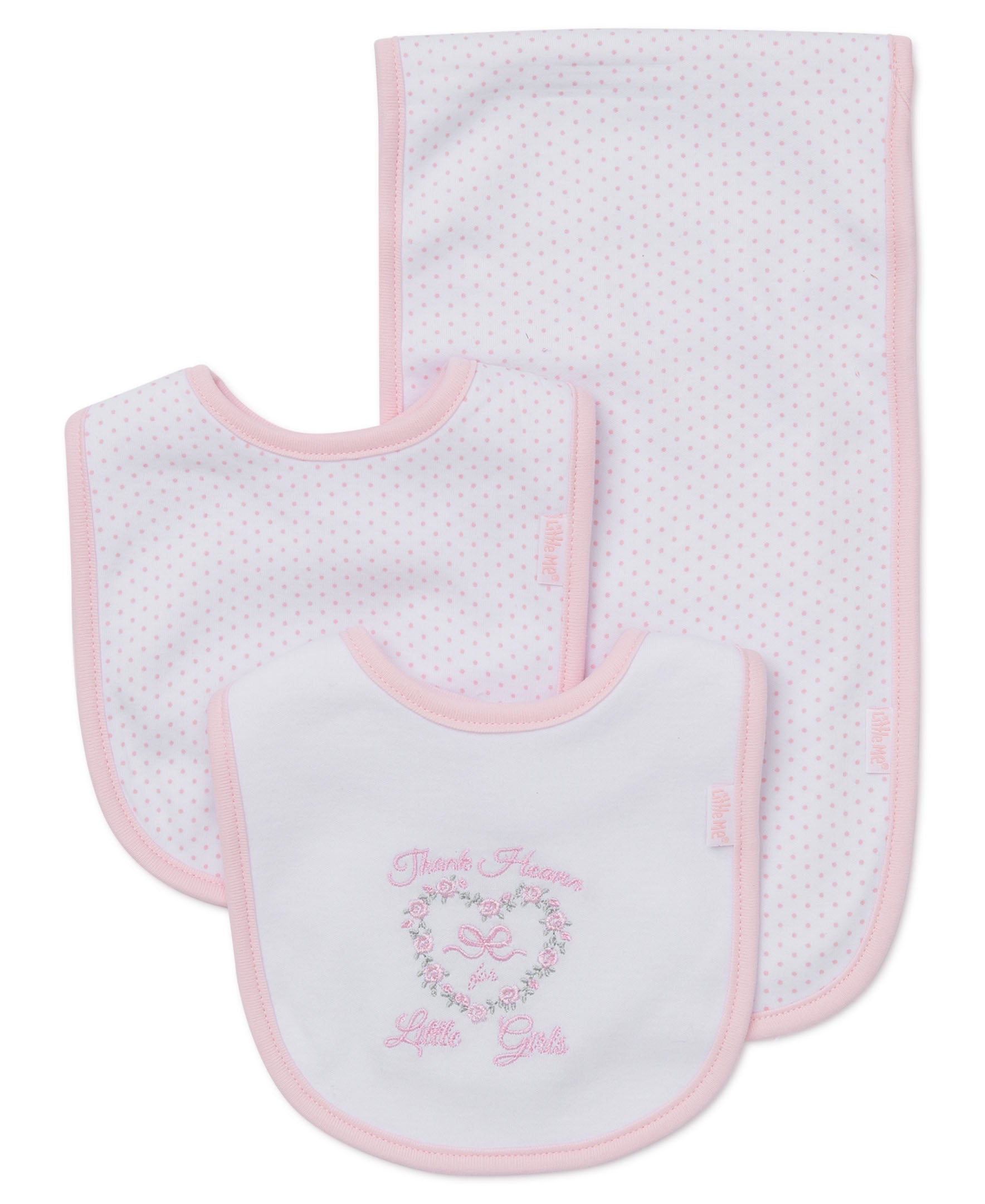  Thank Heaven For Little Girls Bib & Burp Set、mySite、layawaytickets