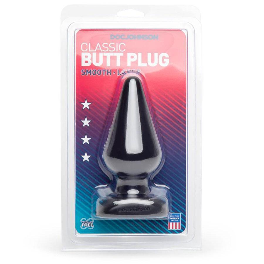 Classic Large Black Butt Plug | Smooth Tapered Anal Plug with Base、mySite、bottomscart