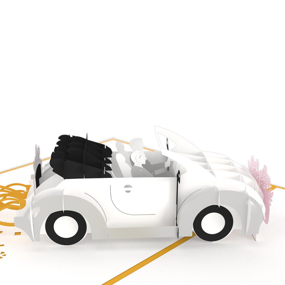 Wedding Car Grooms Pop-Up Card、mySite、solidvoid