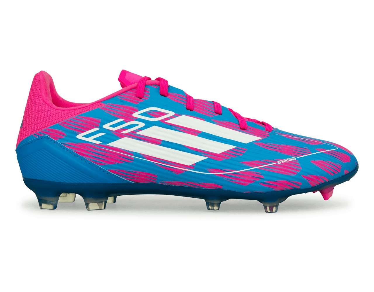 adidas Men's F50 League FG/MG Blue/White/Pink、mySite、bottomscart