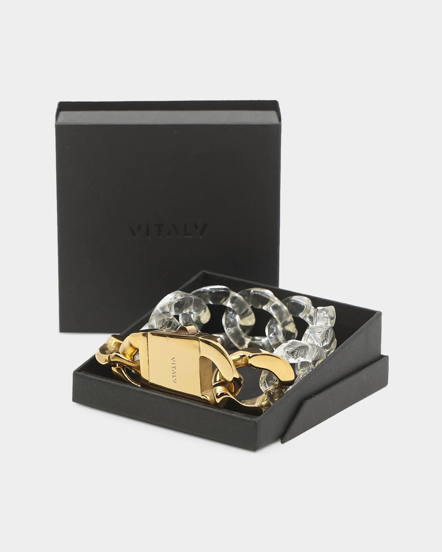 Vitaly Unisex Static Bracelet Clear/Gold、mySite、zt4zffjzw