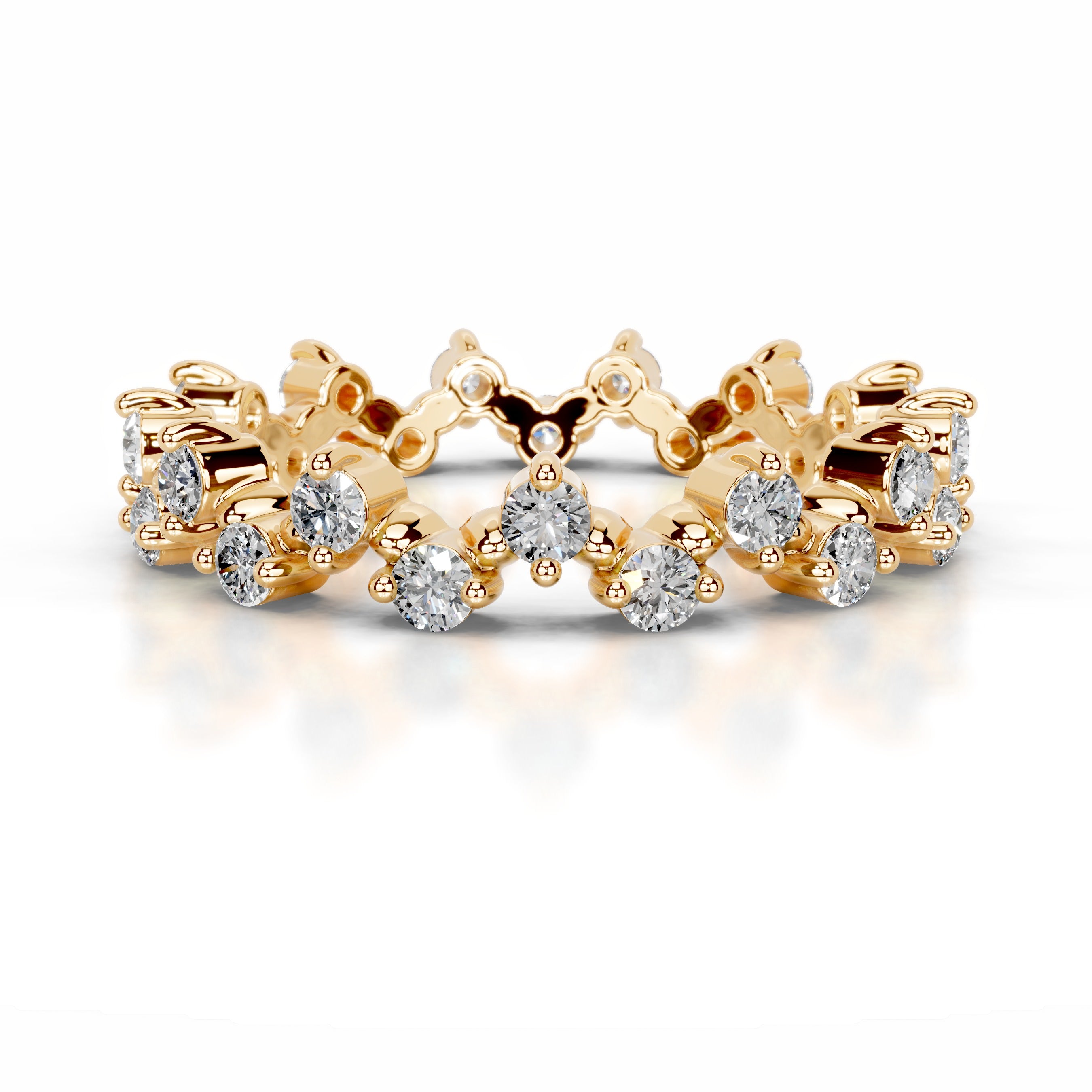 Wren Diamond Wedding band - 18K Yellow Gold、mySite、hinf8tx79