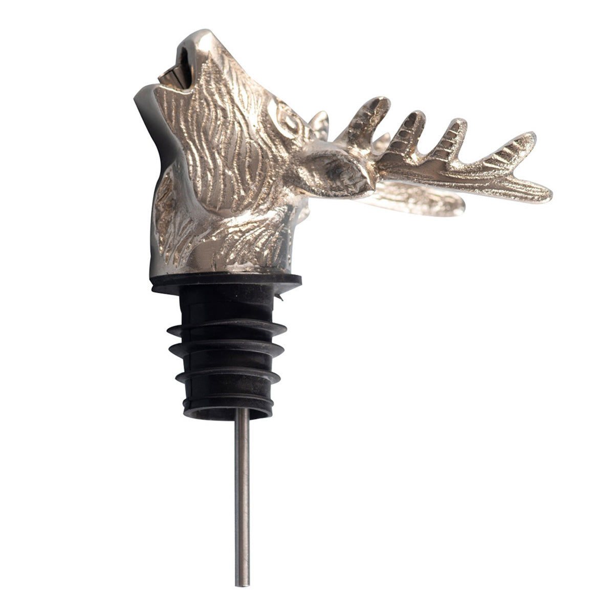 Stainless Steel Bottle Pourer | Deer Shape | Silver、mySite、camillekostekn