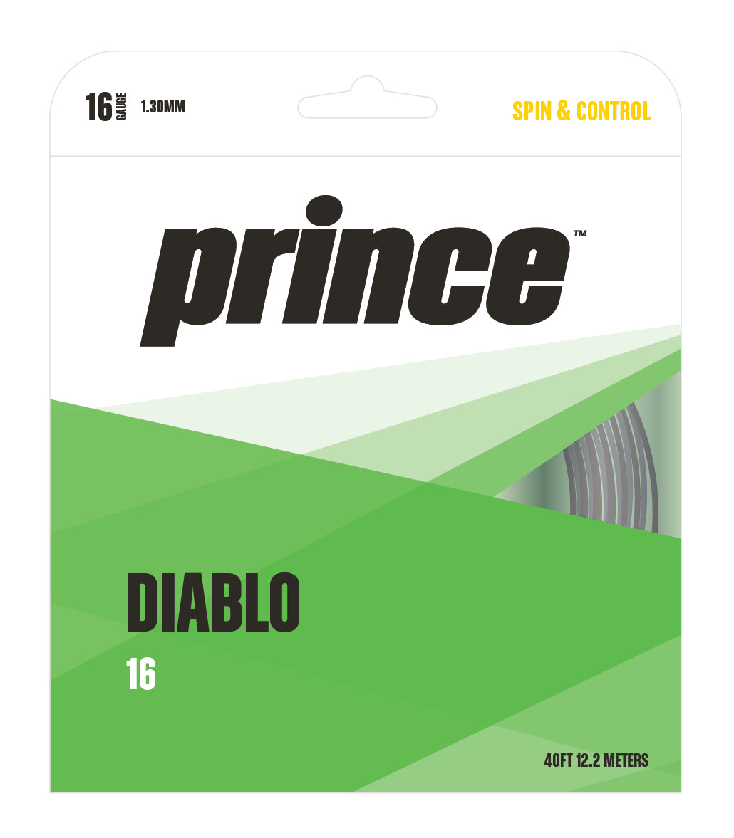 Prince Diablo 16/1.30 Tennis String (Black)、mySite、neckold