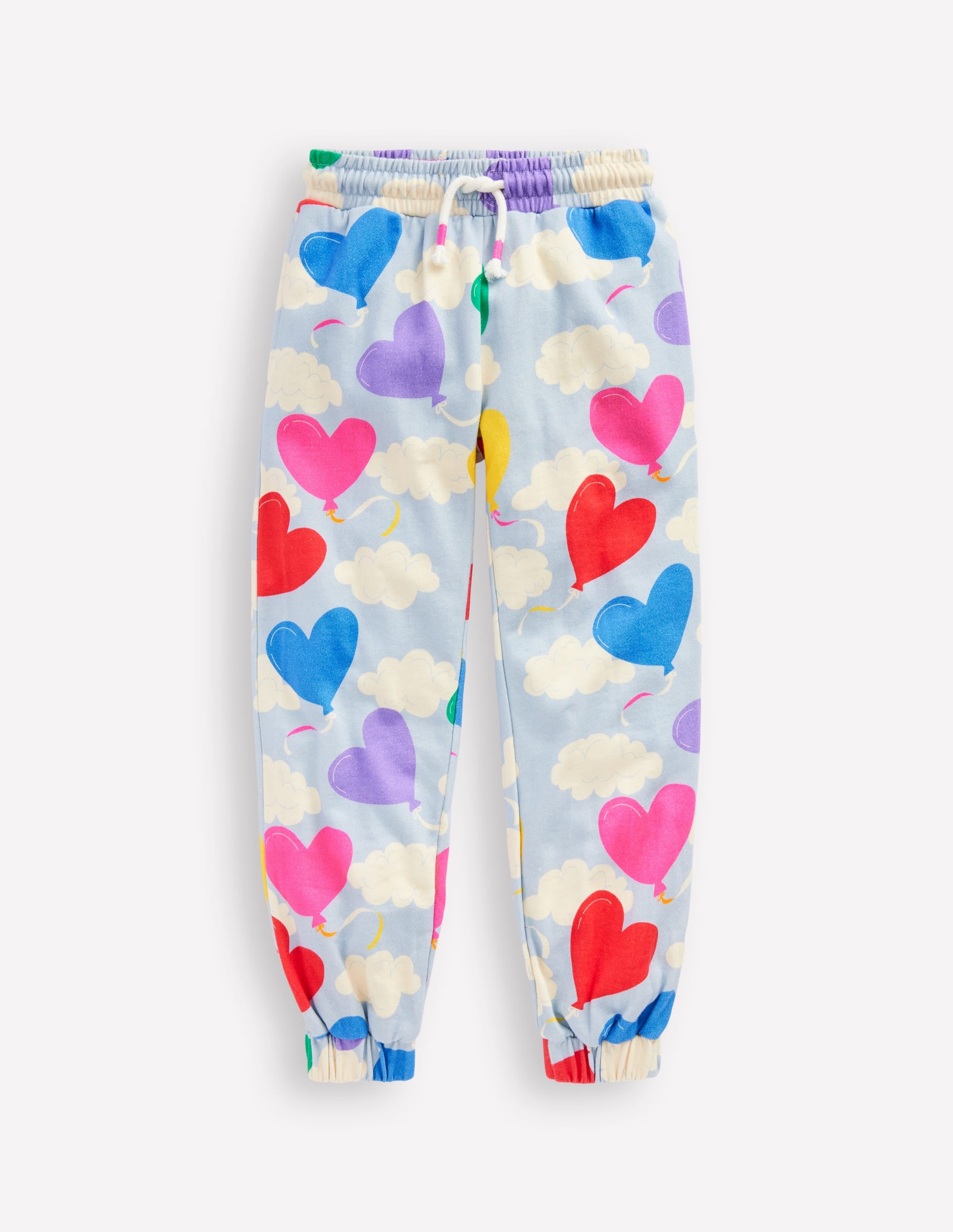 Printed Joggers-Misty Blue Balloon Sky、mySite、ashleygrahame