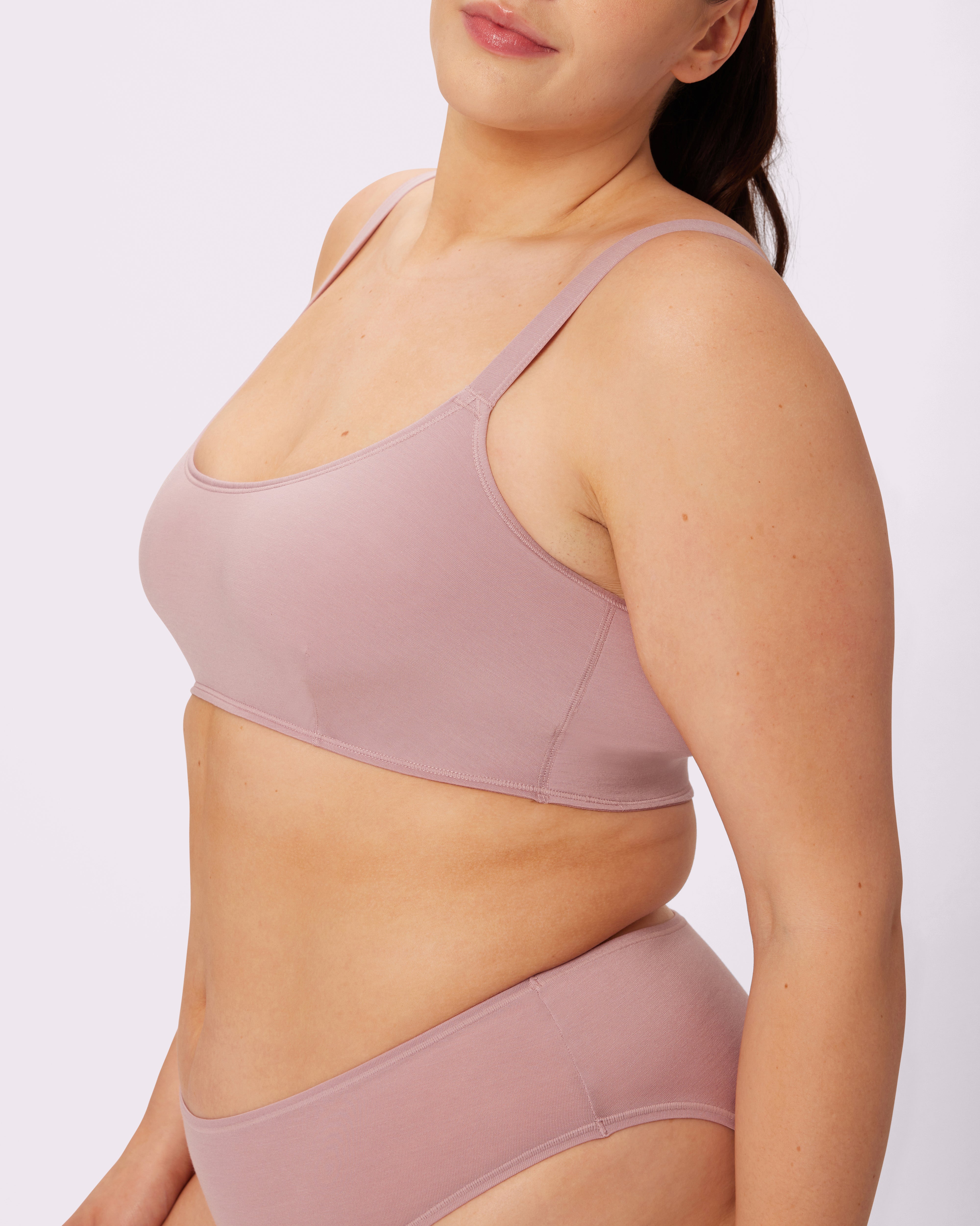 Vintage Soft Scoop Bralette | New:Cotton | Archive (Dusty Rose)、mySite、bengalsvssteelers