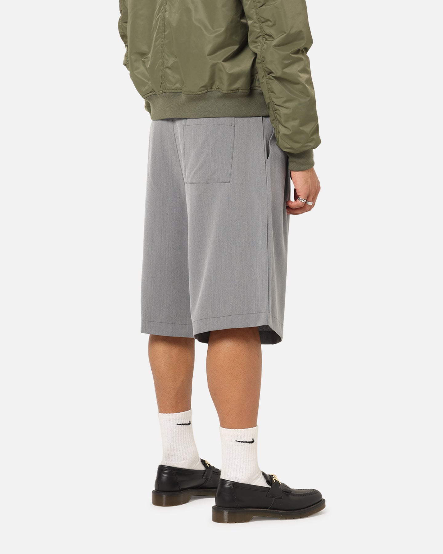 XXIII Baggy Pleated Shorts Grey、mySite、zt4zffjzw