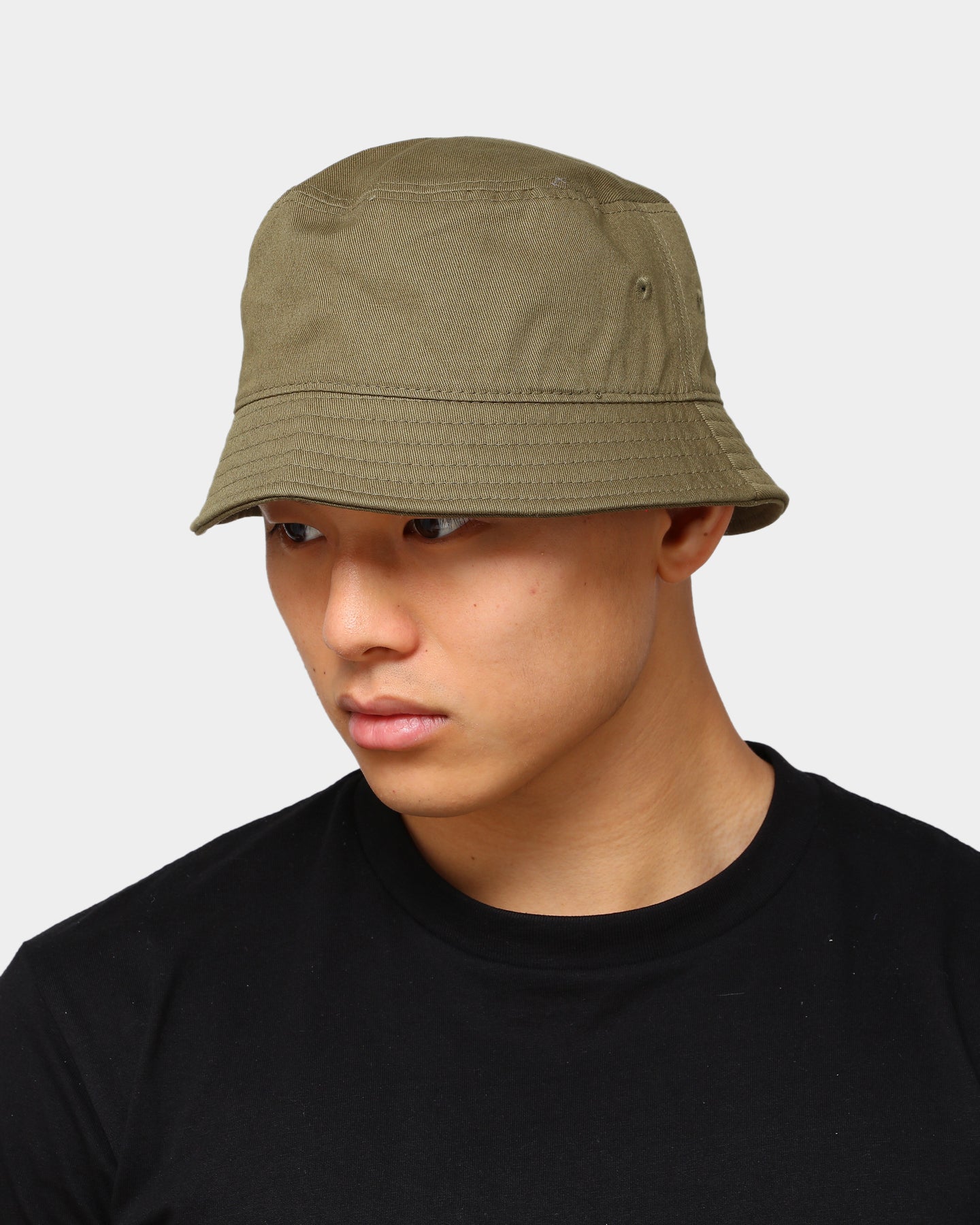 EN ES Plain Bucket Hat Black Olive、mySite、zt4zffjzw