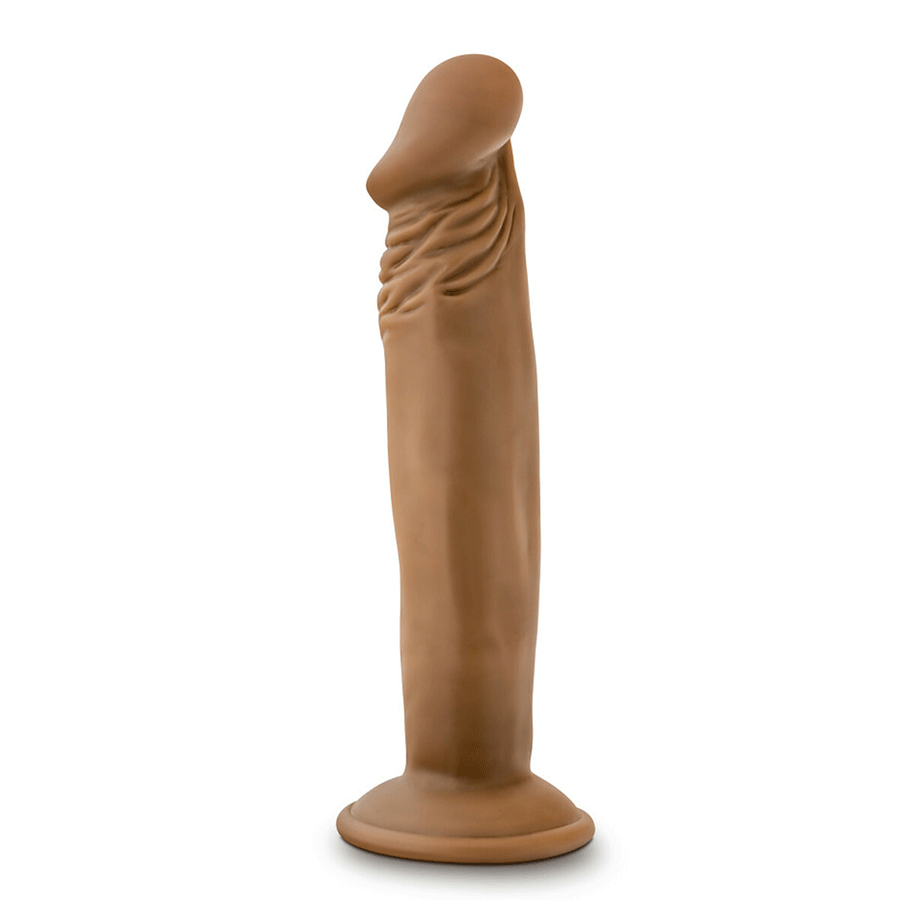 Dr. Skin Small 6 Inch Brown Starter Anal Suction Dildo by Blush Novelties、mySite、bottomscart
