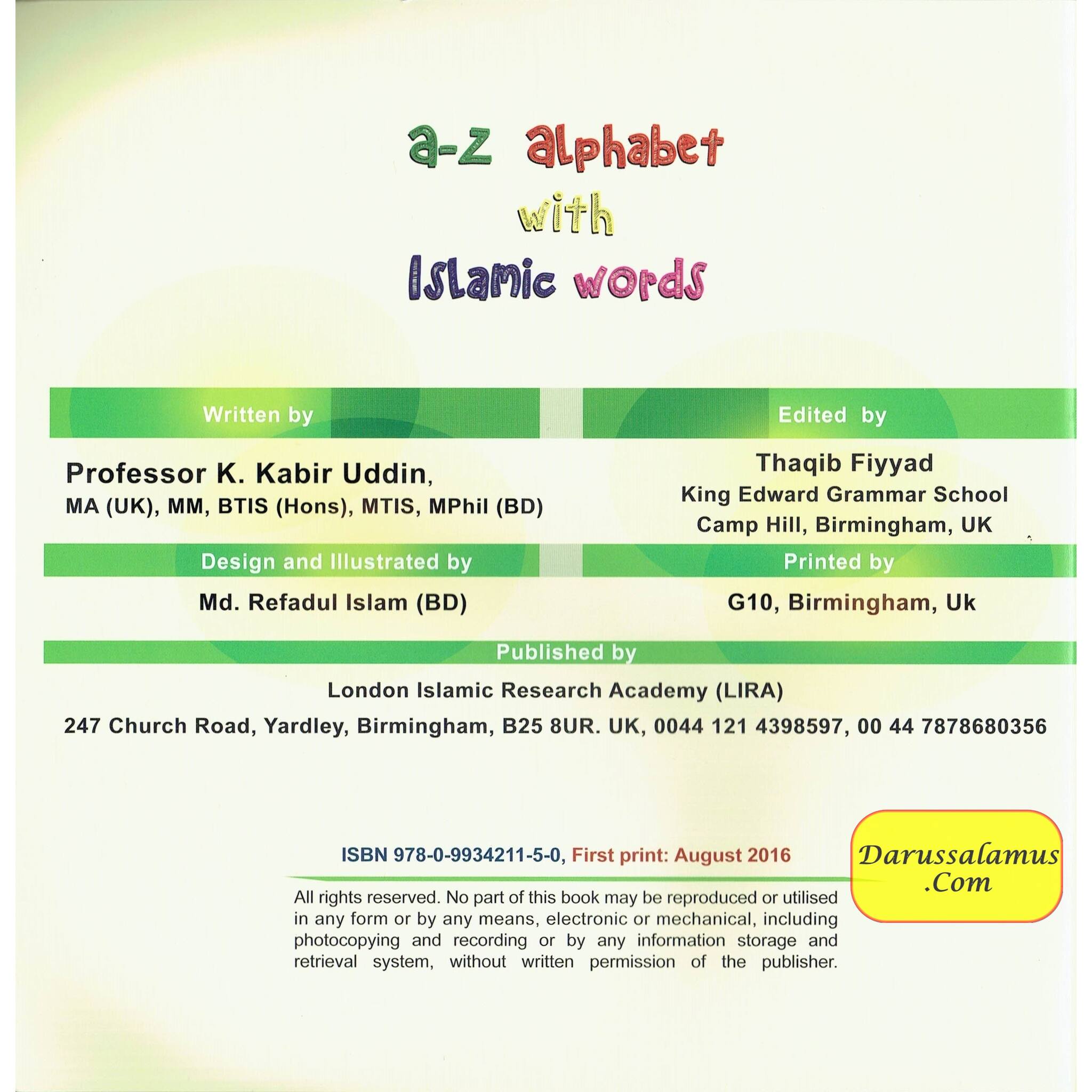 I spy with my little eye (A-Z Alphabet with Islamic words) By K K Uddin、mySite、topwebapps