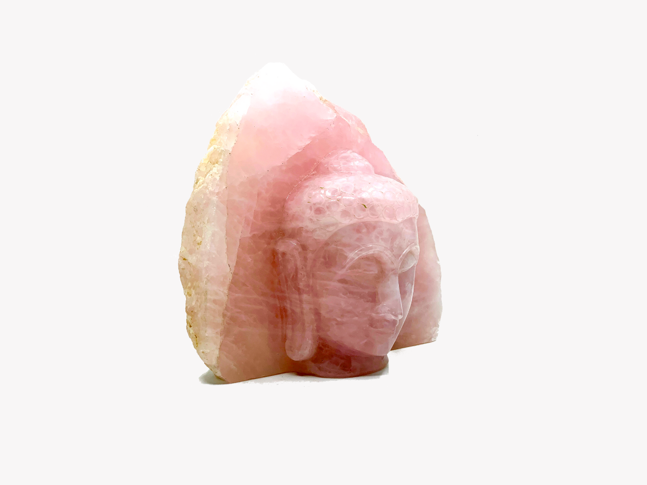 Buddha Head - Rose Quartz (Small, 16cm)、mySite、topwebapps