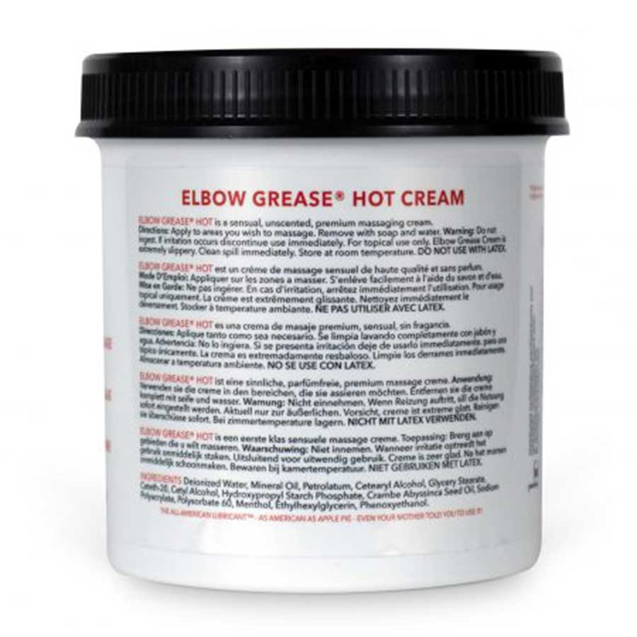 Elbow Grease Hot Cream Lube | Warming Oil Lubricant for Men、mySite、bottomscart
