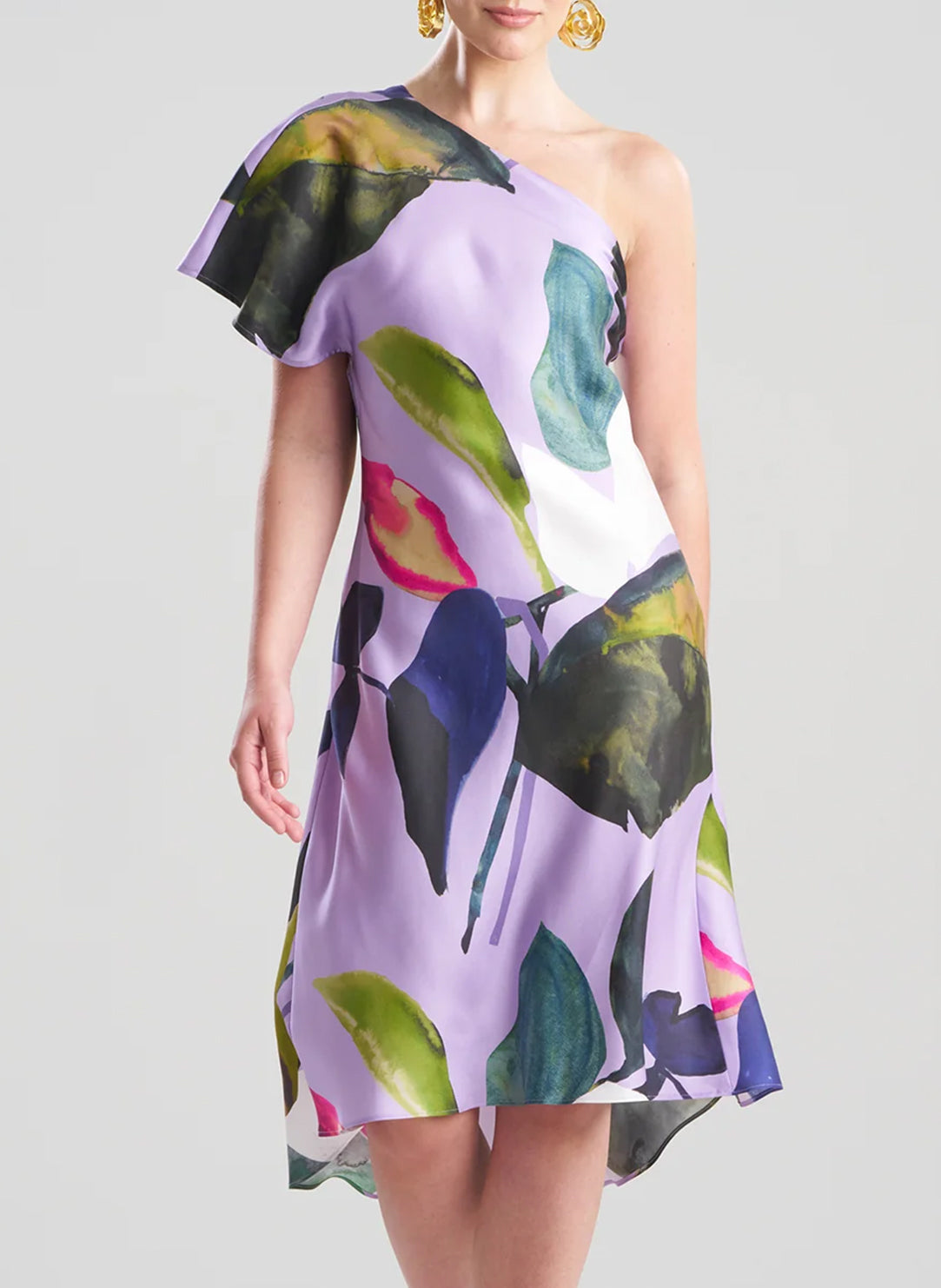  Yoru Silk Twill Multi One Shoulder Dress、mySite、justintrudeaud