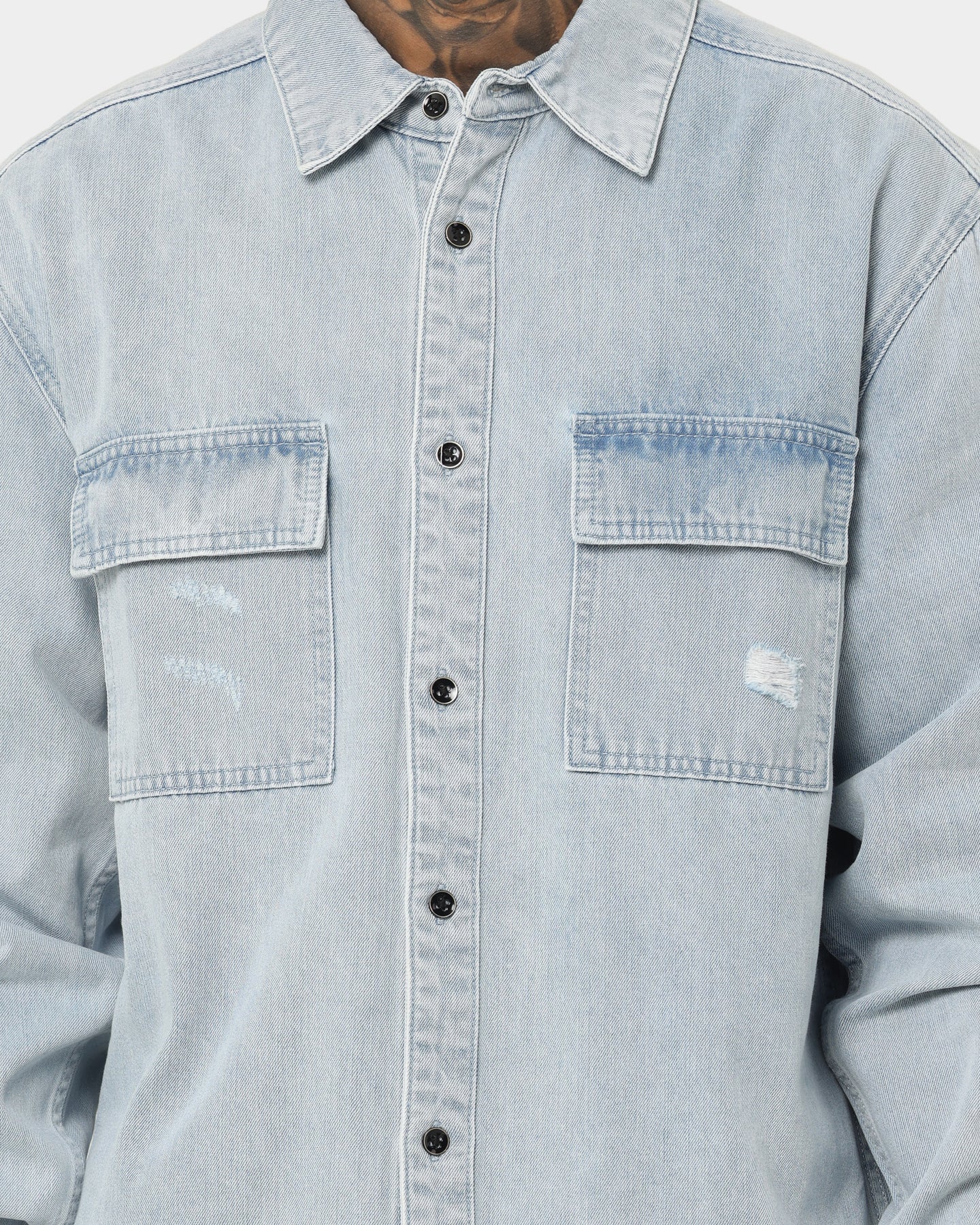 Dead Studios Nevada Denim Shirt Vintage Indigo、mySite、zt4zffjzw