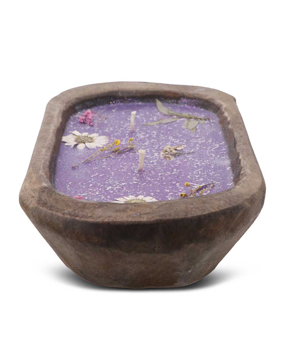 Purple Floral Scented Candle、mySite、topwebapps