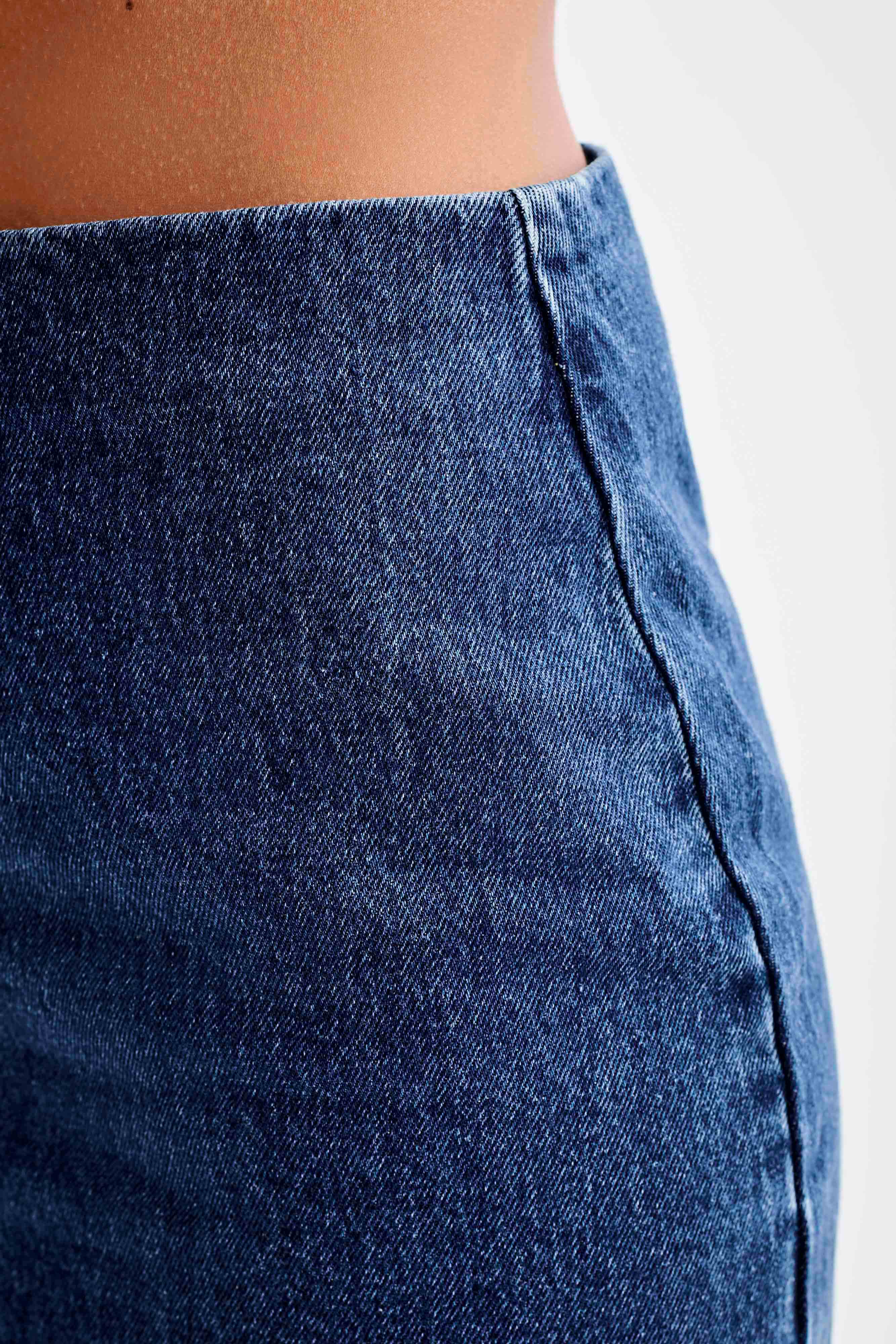 Ellie Denim Mini Skirt - Dark Blue、mySite、solidvoid