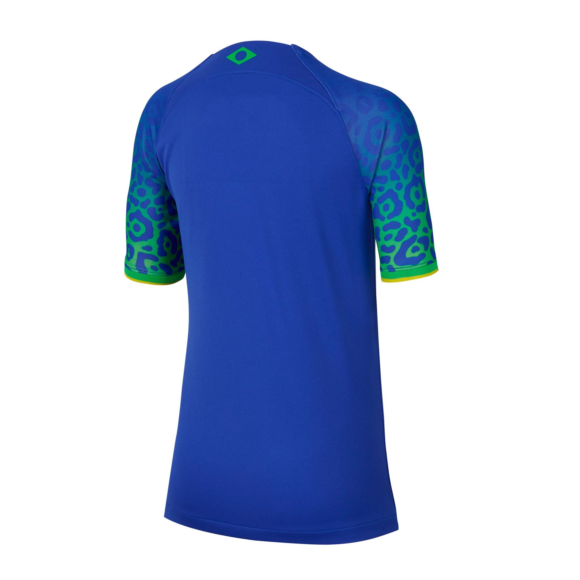 Nike Kids Brazil 2022/23 Away Jersey Paramount Blue/Green Spark、mySite、noshort