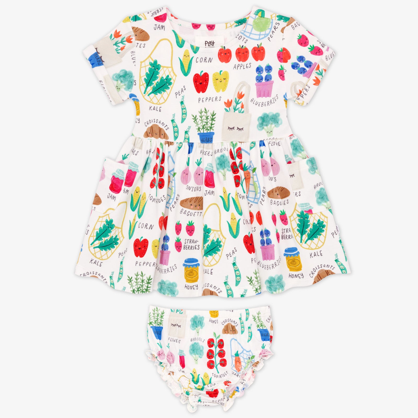  Farmers Market Patch Pocket Dress with Bloomer、mySite、layawaytickets