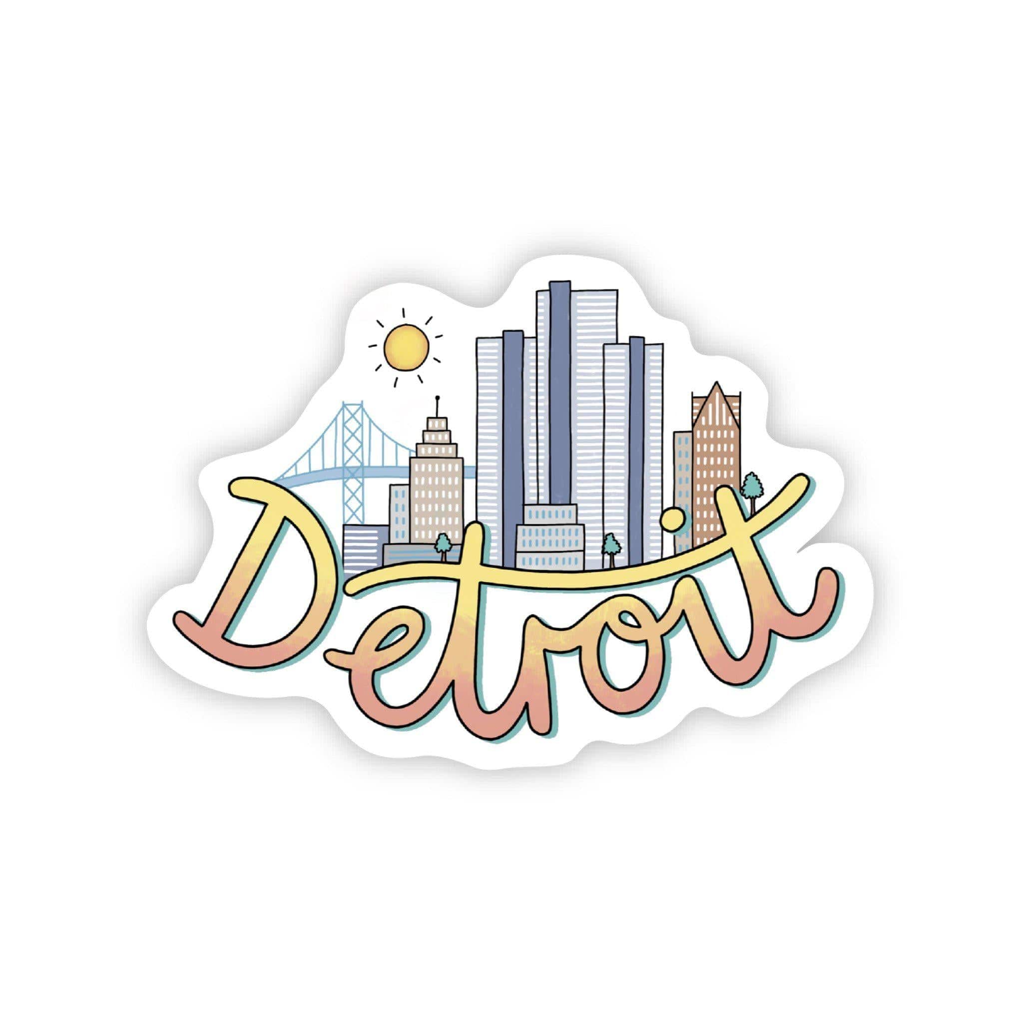  Detroit Skyline Sticker、mySite、elrpsem3k