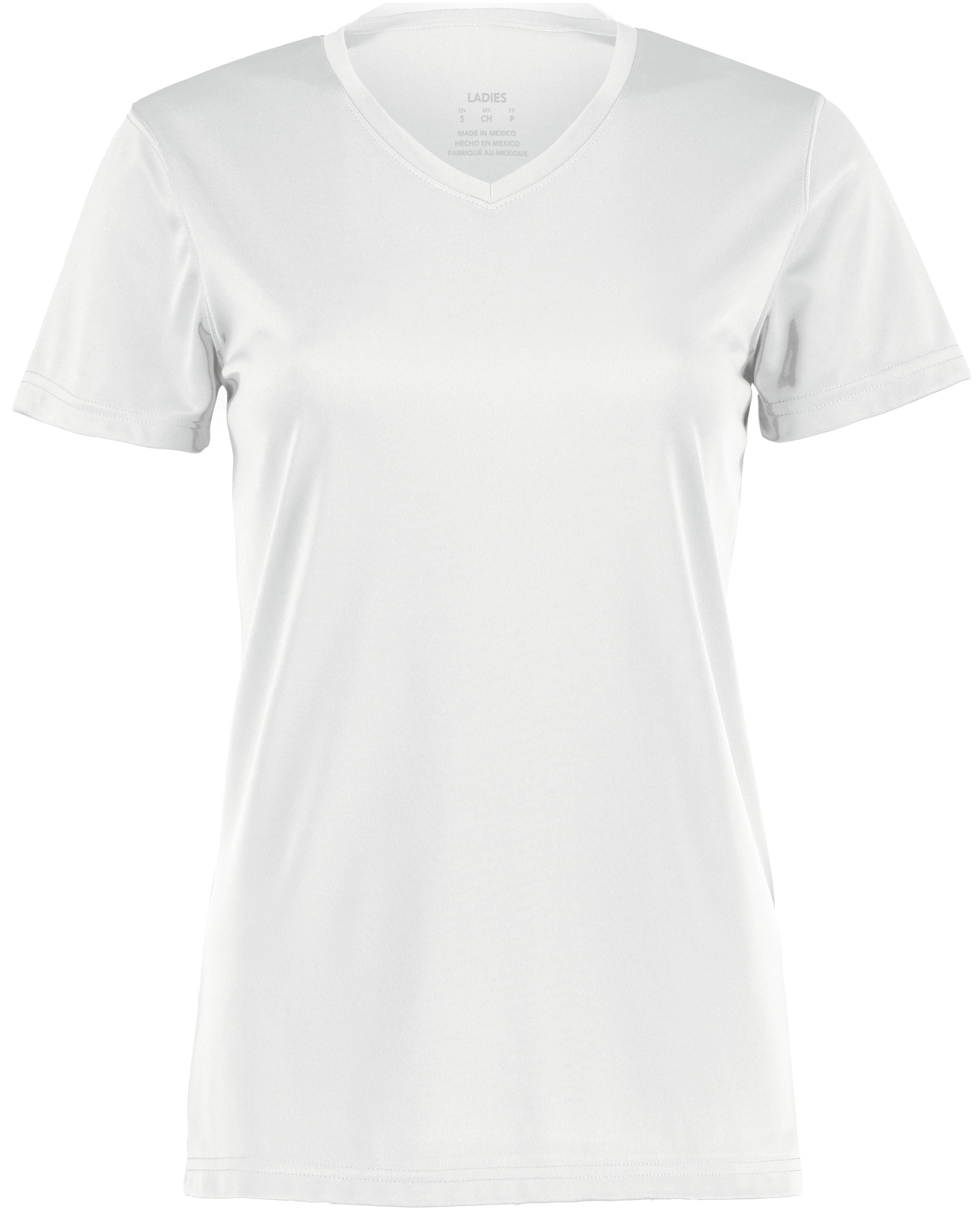 Augusta Women's NexGen Wicking Tee - White、mySite、noshort