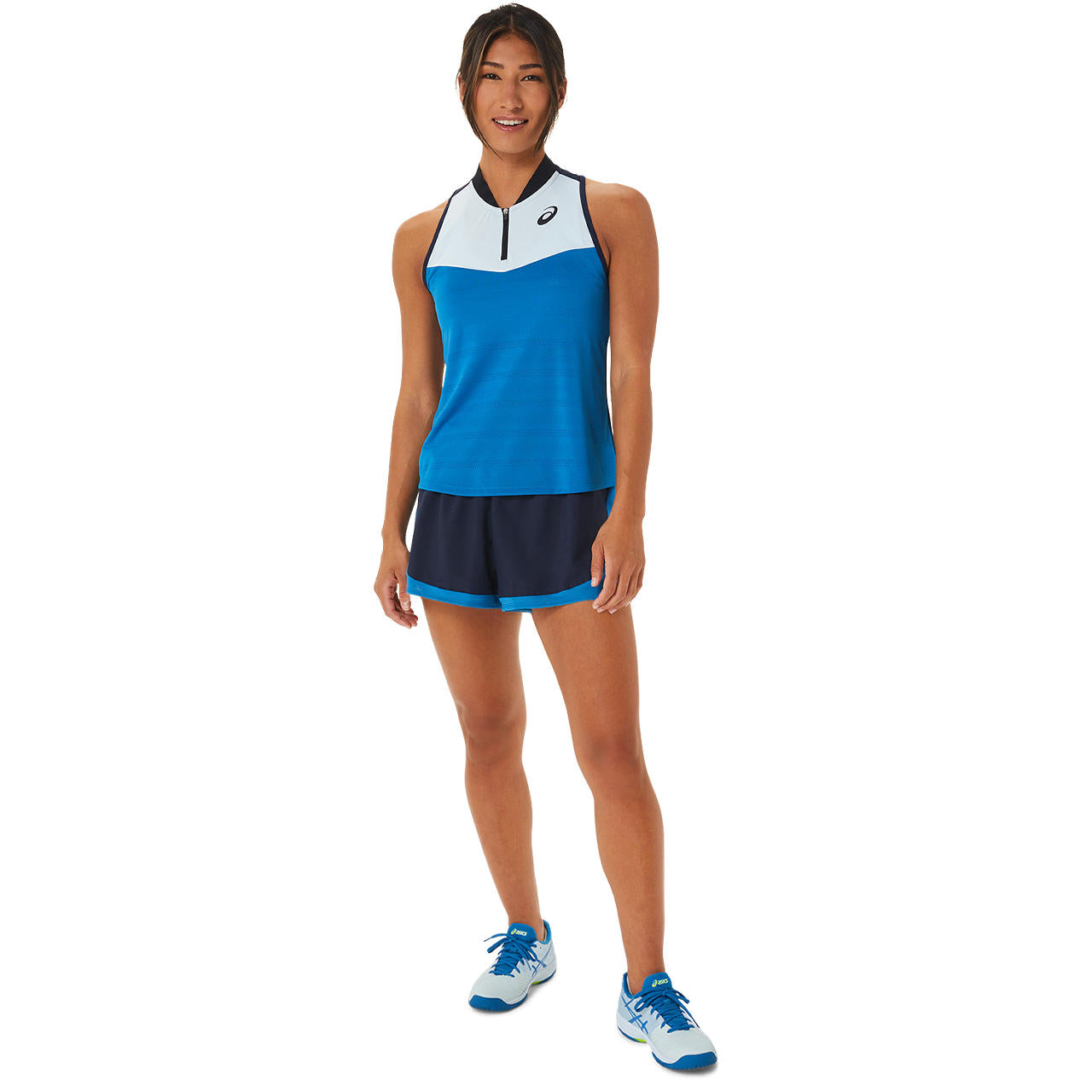 Asics Women's Match Short (Navy/Green)